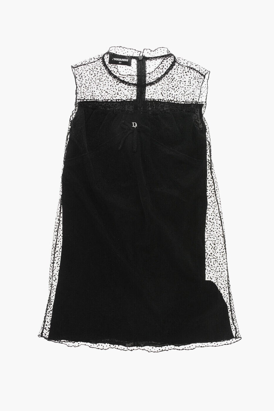 ディースクエアード DSQUARED2 ロングドレス ドレス ガールズ ブラック Long dresses KDQ1499D0A3EDQ90..