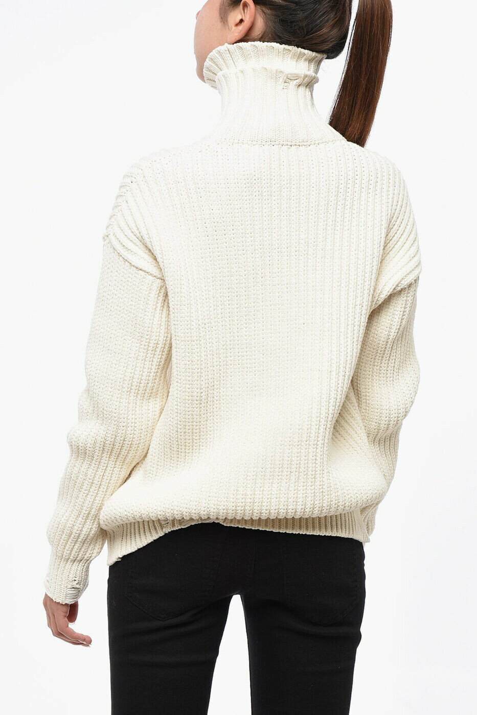 �ǥ��������������� DSQUARED2 ���롼�ͥå������ѡ� �˥åȥ����� ��ǥ����� �ۥ磻�� Crew neck jumpers S75HA1231S18299101 ���� ����̵�� ��åԥ�̵�� 2026AW dk