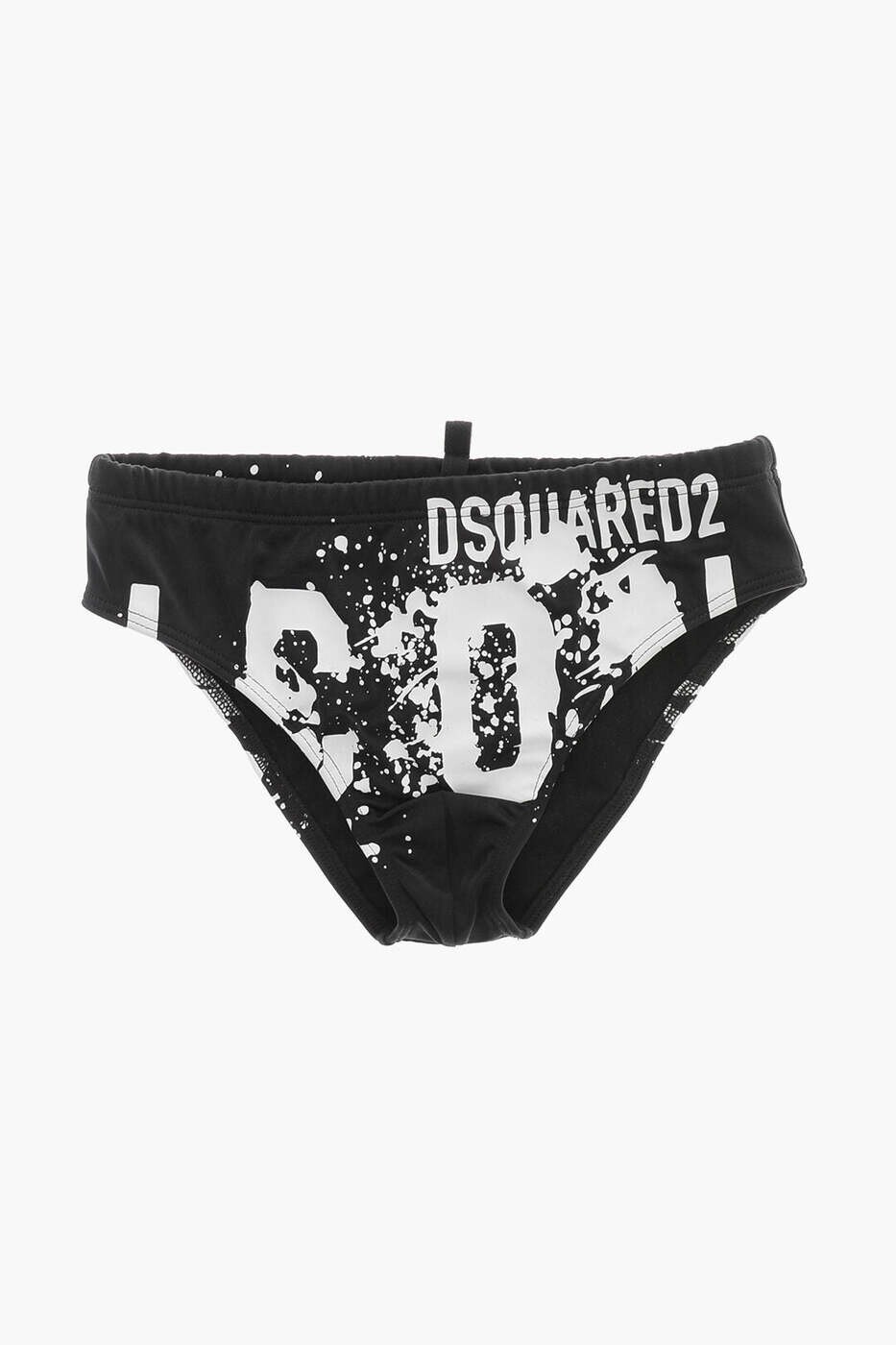 For Boy - ディースクエアード DSQUARED2 海水パンツ スイムウェア ボーイズ ブラック Swim shorts DQ2324 D000V DQ900 関税 送料無料 dk