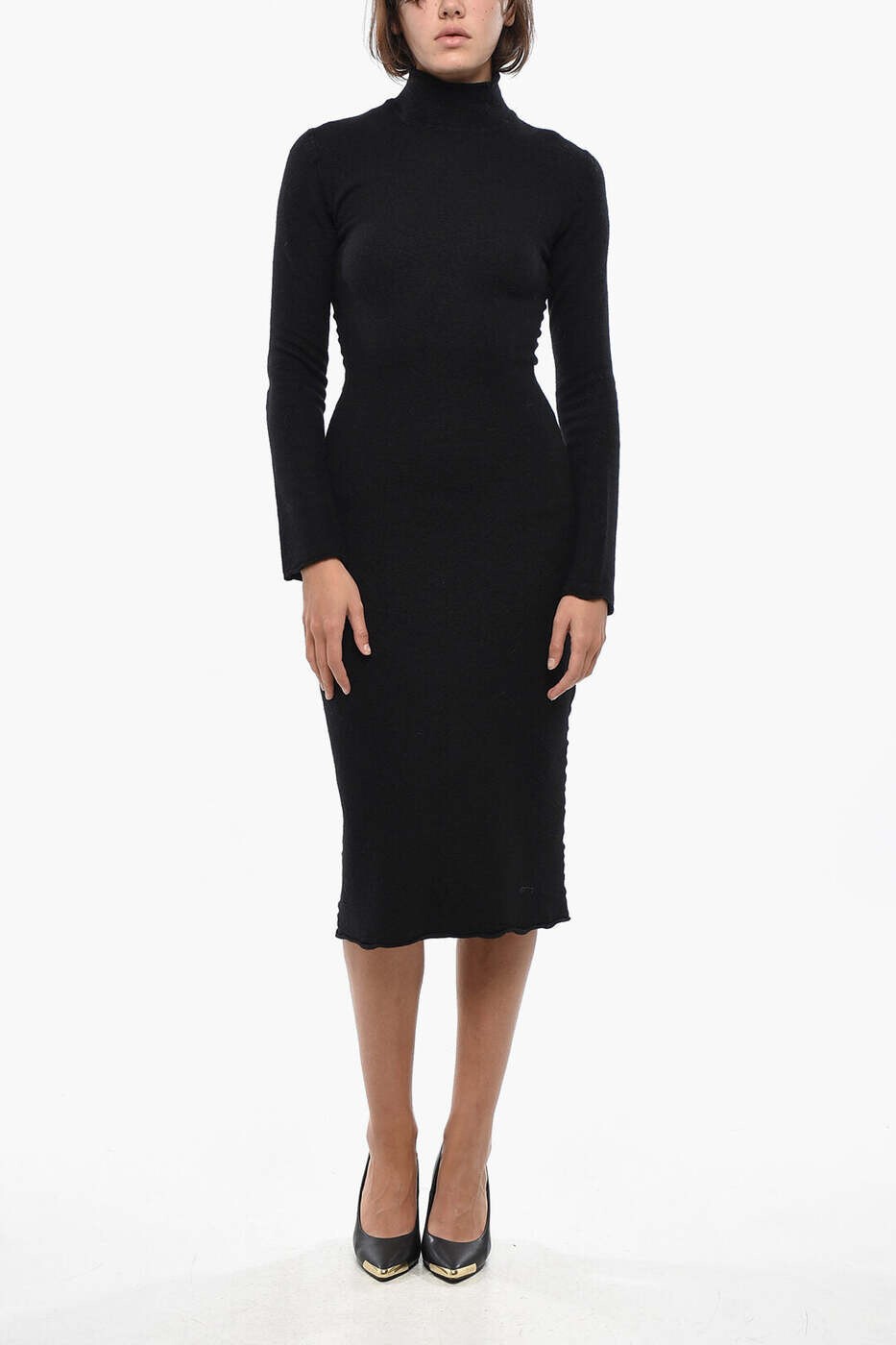 ボッテガ ヴェネタ BOTTEGA VENETA ロングドレス ドレス レディース ブラック Long dresses 798234V4JU0 1000 関税 送料無料 2026AW dk
