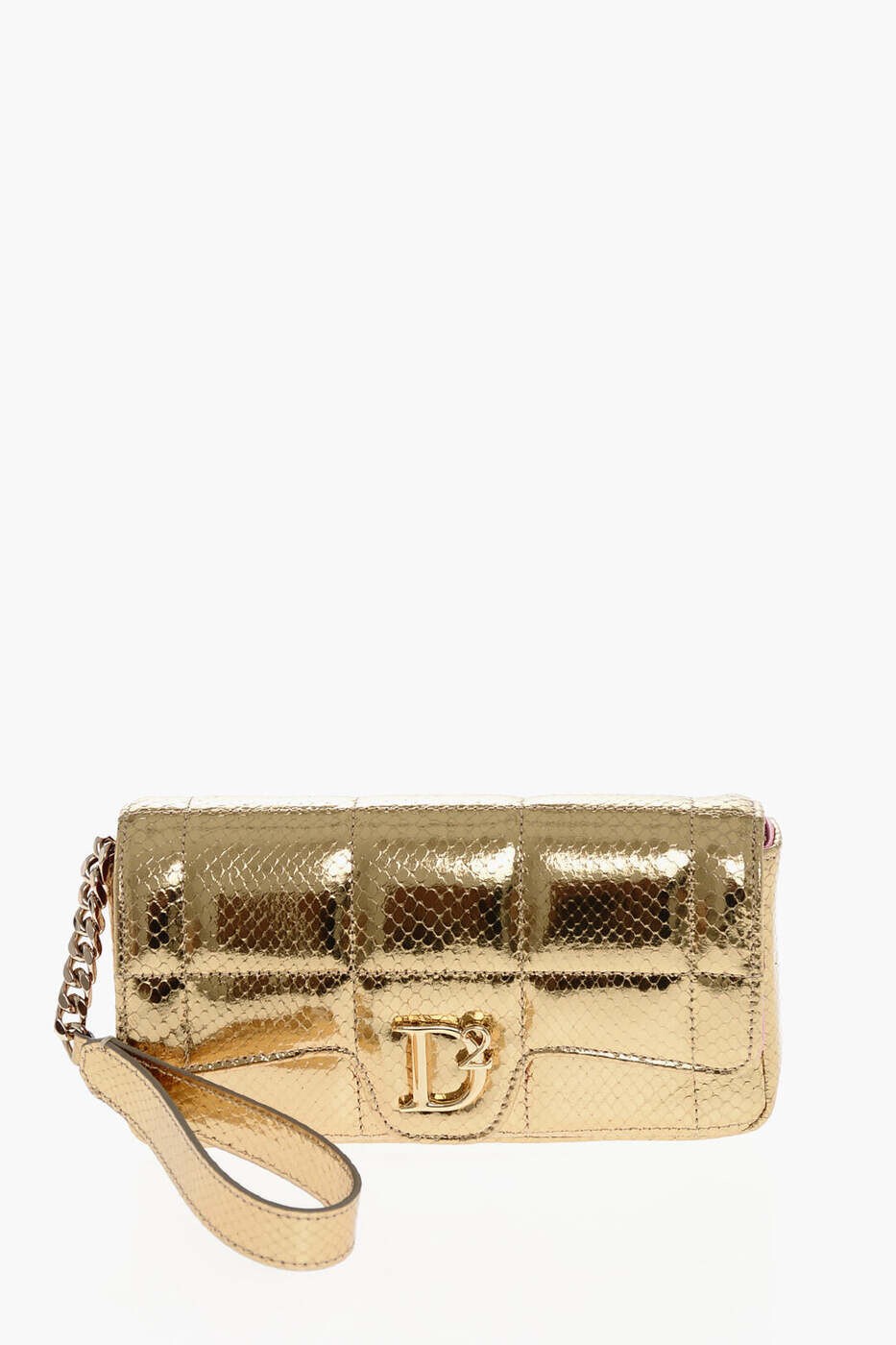 ディースクエアード DSQUARED2 クラッチバッグ レディース ゴールド Clutch and wristlets bags CLW0029177053217043 関税 送料無料 2026SS dk
