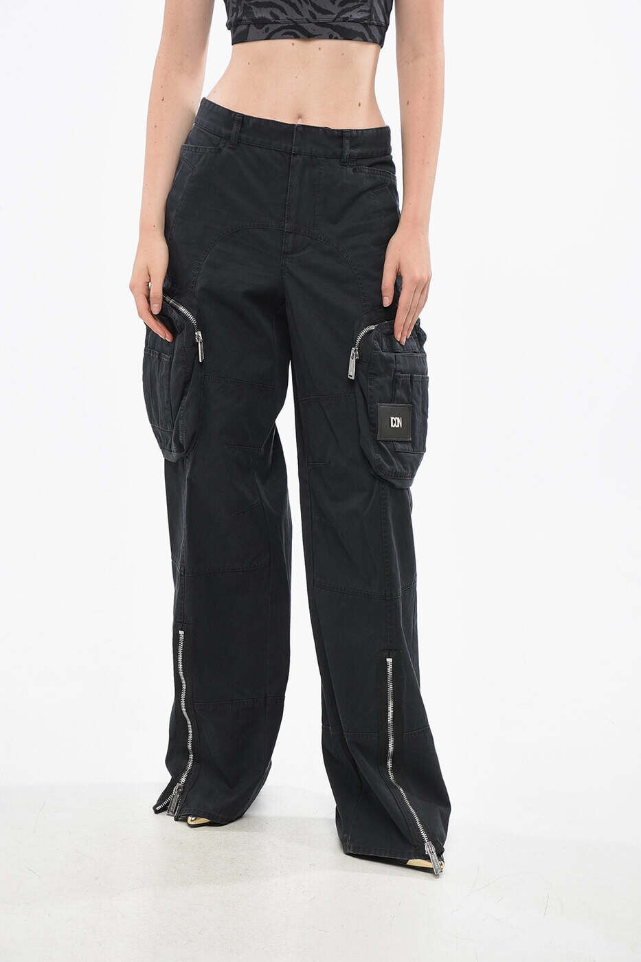 Capri Pants - ディースクエアード DSQUARED2 ズボン パンツ レディース ブラック Trousers S80KA0029S41794900 関税 送料無料 dk