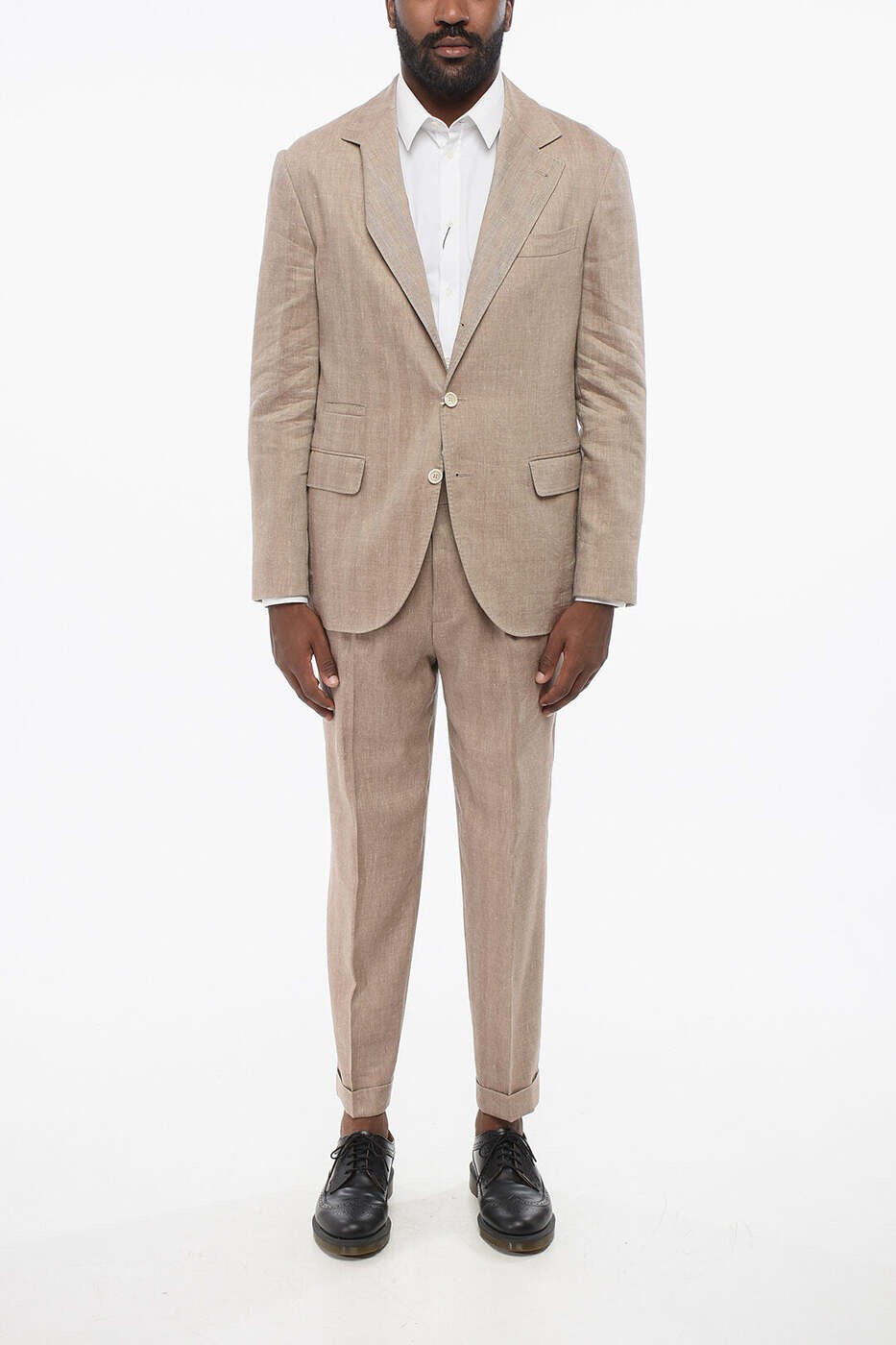 ブルネロ クチネリ BRUNELLO CUCINELLI フォーマル スーツ メンズ ベージュ Formal Outfits MS465LDTR TS465 C015 関税 送料無料 2026SS dk