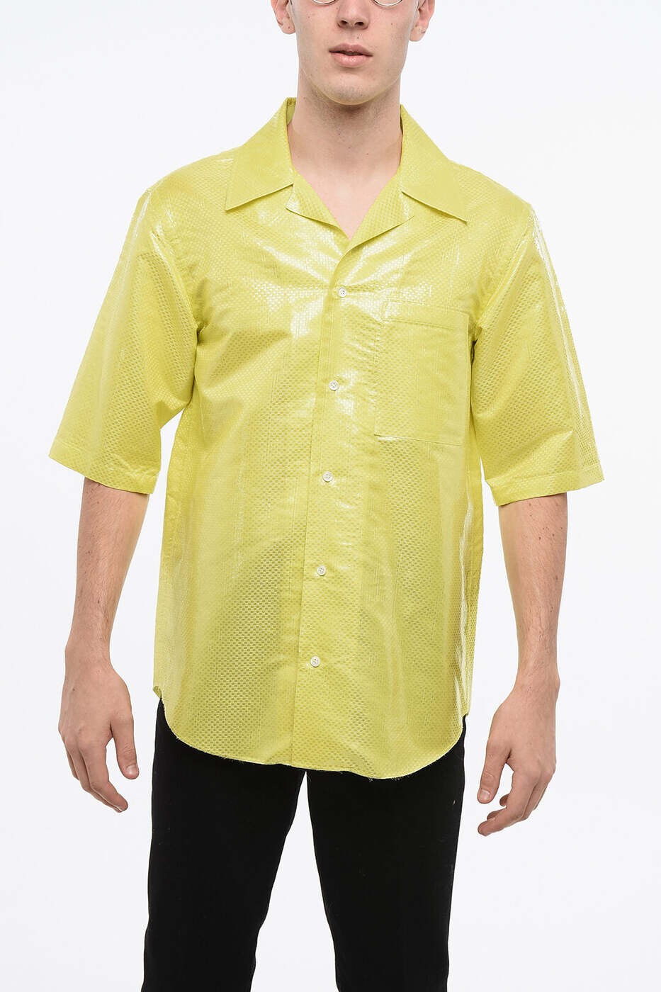 樂天商城 - アレキサンダー マックイーン ALEXANDER MCQUEEN シャツ メンズ イエロー Shirts 805518 QPAAQ 7110 関税 送料無料 dk