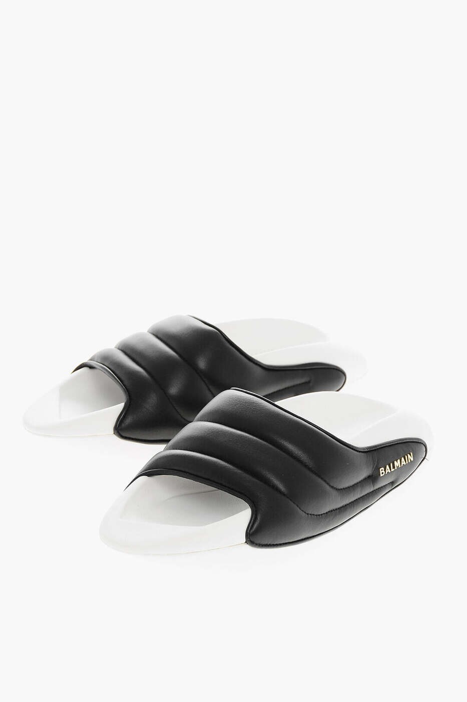 バルマン BALMAIN フラットシューズ サンダル メンズ ブラック Flat Shoes XM0VL299LPQPEAB 関税 送料無料 dk