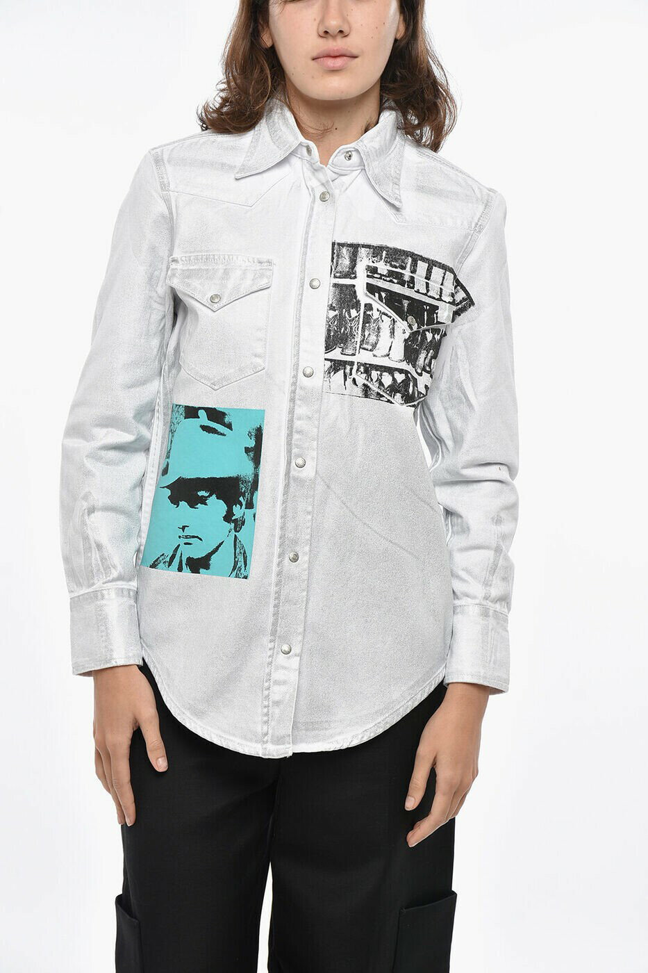 楽天BRANDSHOP・クラージュ楽天市場店カルバンクライン CALVIN KLEIN レギュラーフィットジーンズ デニム レディース ホワイト Regular fit jeans J20J211248 911 関税 送料無料 ラッピング無料 2025AW dk