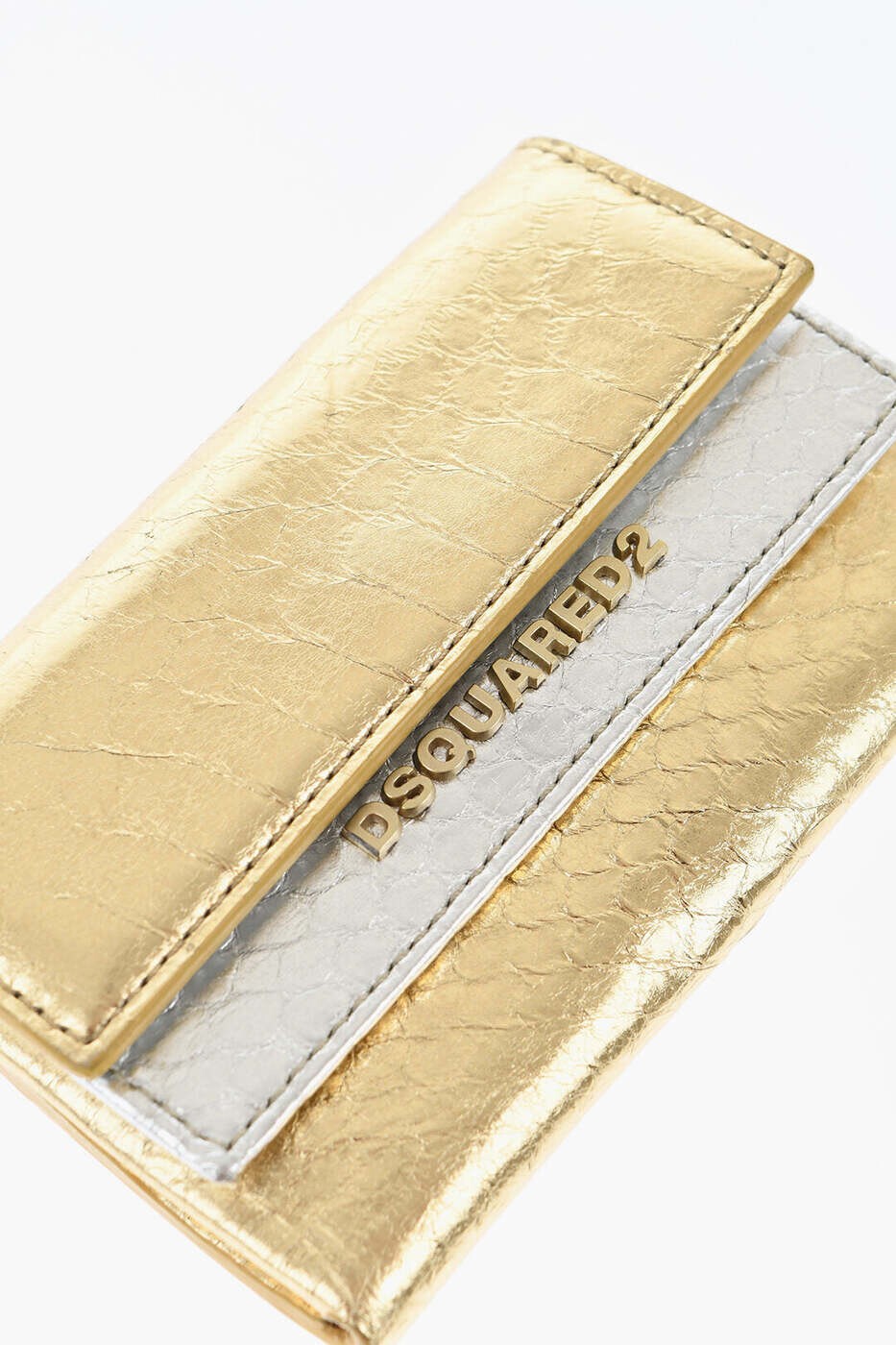 ディースクエアード DSQUARED2 カードホルダー 財布 レディース ゴールド Wallets and Card Holders COM0001 01503481 5081 関税 送料無料 2026AW dk