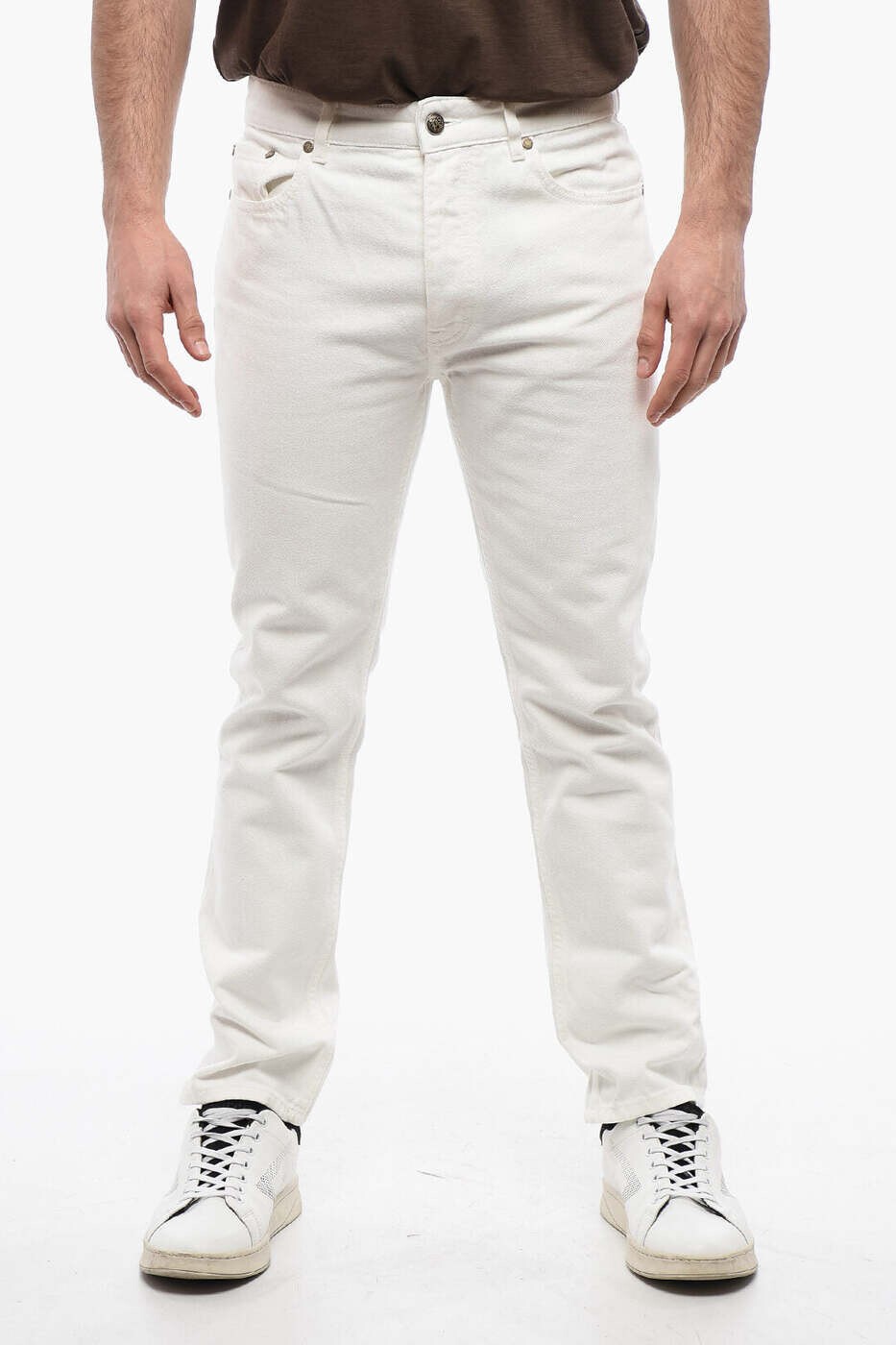樂天商城 - パーム エンジェルス PALM ANGELS デニム メンズ ホワイト Jeans PMYA039R24DEN002 0310 関税 送料無料 dk
