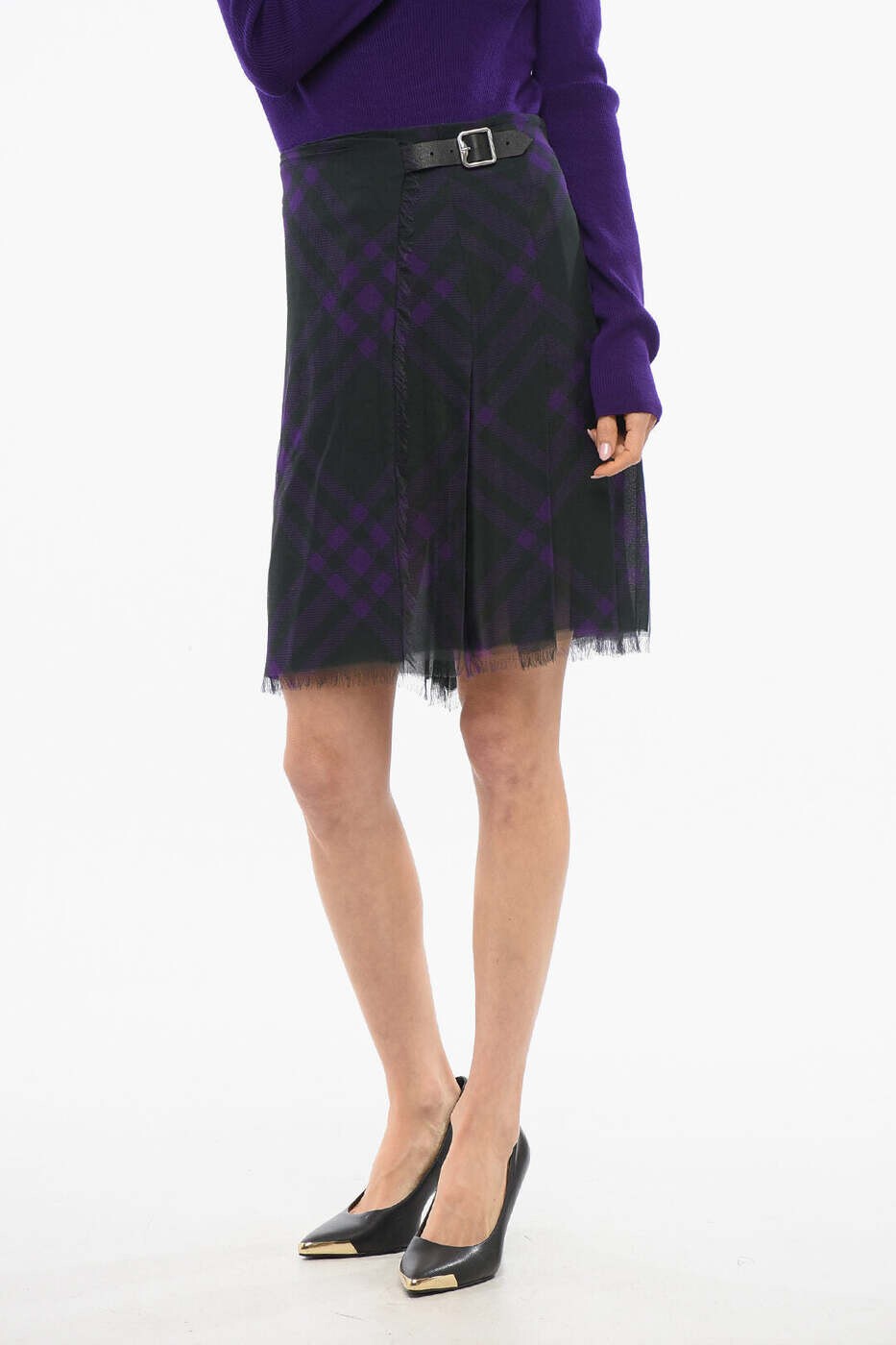 バーバリー BURBERRY スカート レディース パープル Skirts 8077243ROYAL 関税 送料無料 dk