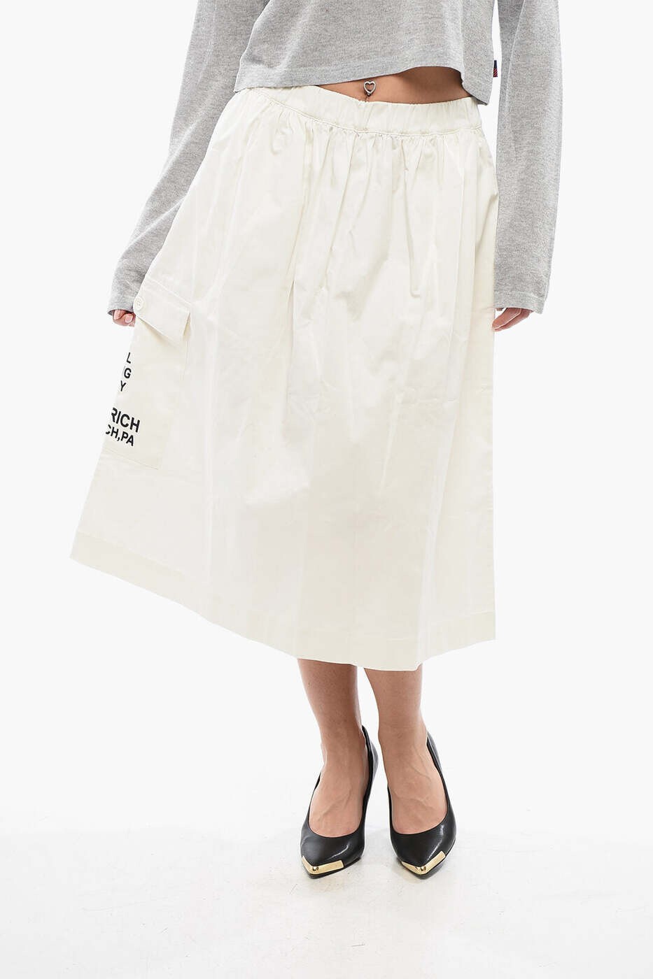 ウールリッチ WOOLRICH ミニバッグ スカート レディース ホワイト Mini-skirts CFWYSK0004FRUT2232 8601 関税 送料無料 2026SS dk