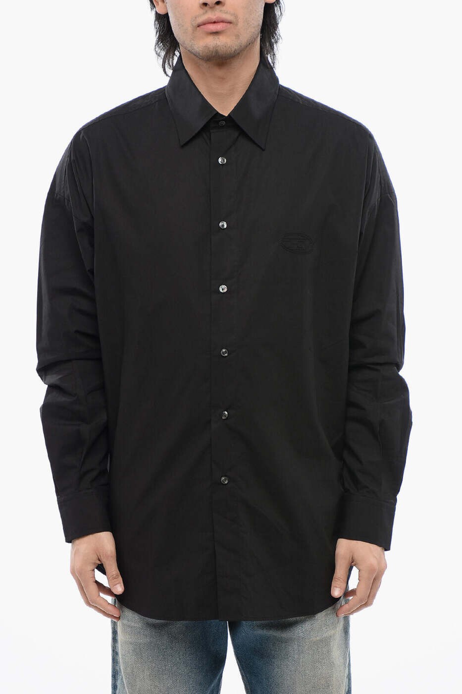 ディーゼル DIESEL シャツ メンズ ブラック Shirts A08937 0PCAL 9XX 関税 送料無料 dk