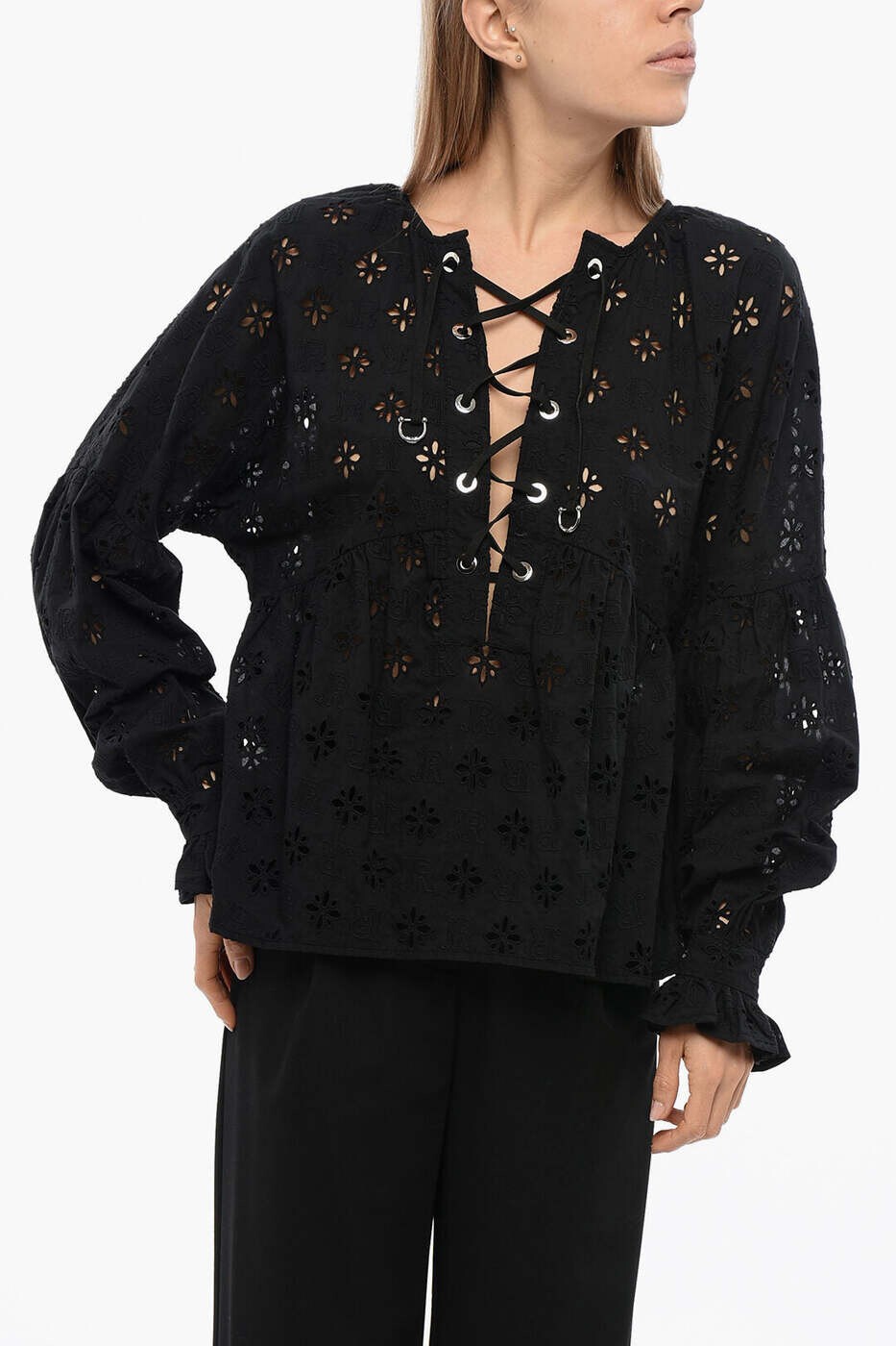 Rakuten - ジョンリッチモンド JOHN RICHMOND Tシャツ トップス レディース ブラック T-shirts and tops RWP24029BL 関税 送料無料 dk