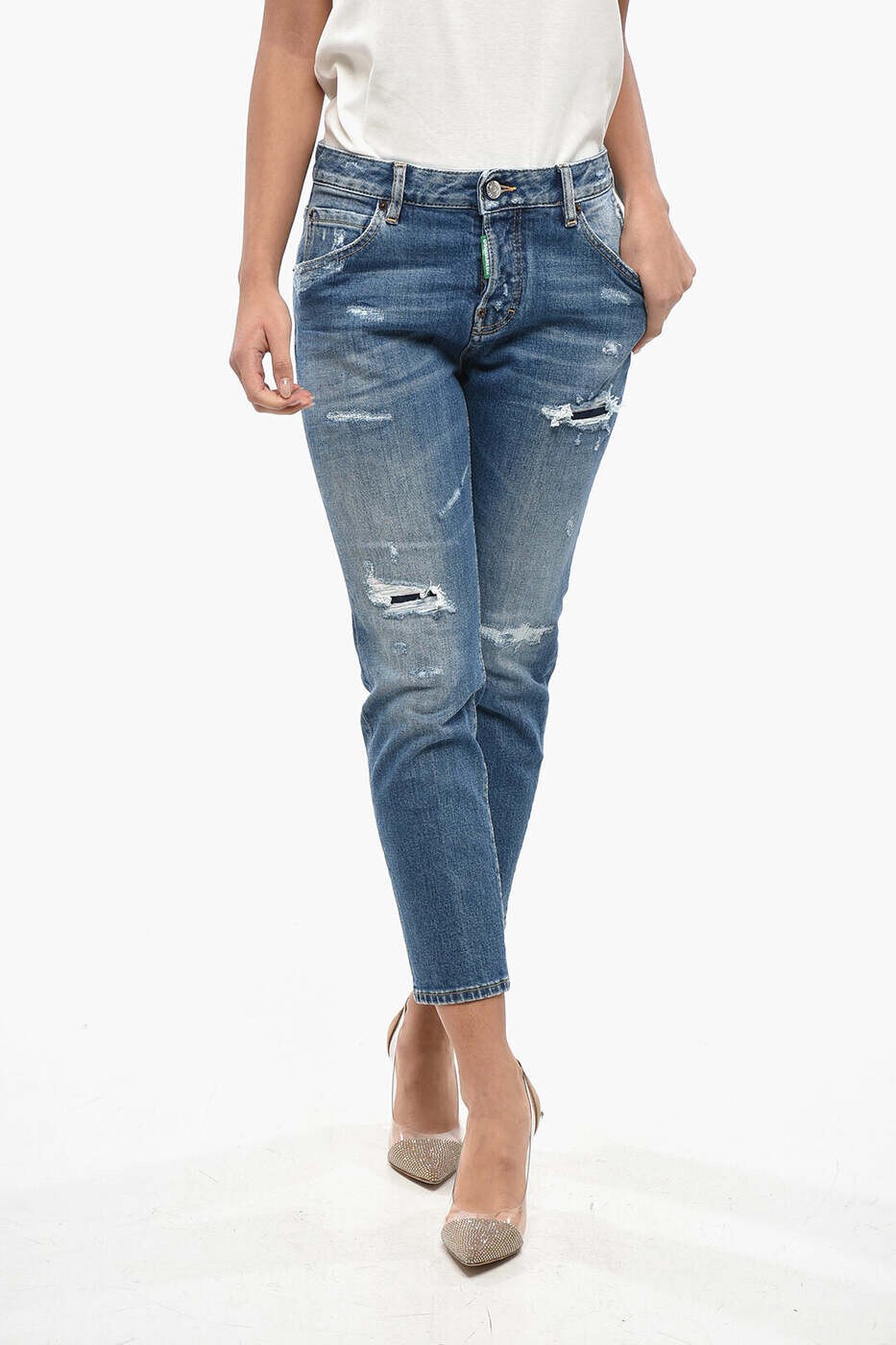 乐天商城 - ディースクエアード DSQUARED2 デニム レディース ブルー Jeans S73LA0286 S30817 470 関税 送料無料 dk