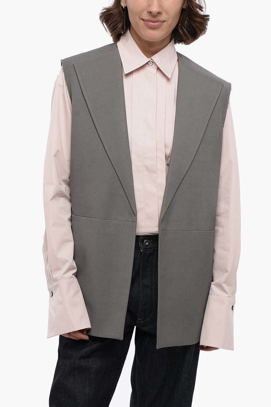 ジルサンダー JIL SANDER ウエストコート ベスト レディース グレー Waistcoats J03BN0110 J65023 031 関税 送料無料 2026SS dk