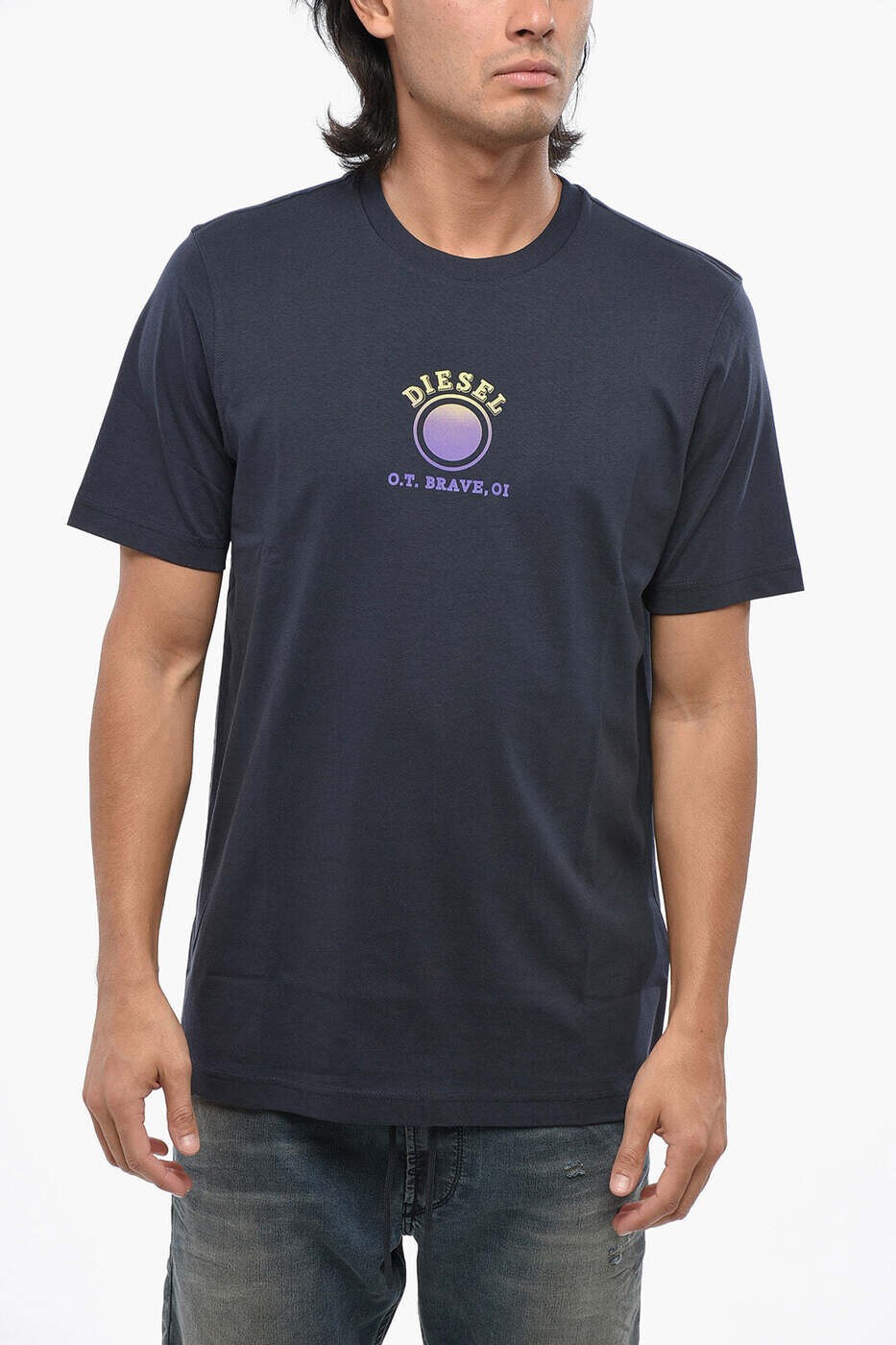 �ǥ������� DIESEL T����� ��� �֥롼 T-shirts A16850 RPATI 81E ���� ����̵�� 2026AW dk