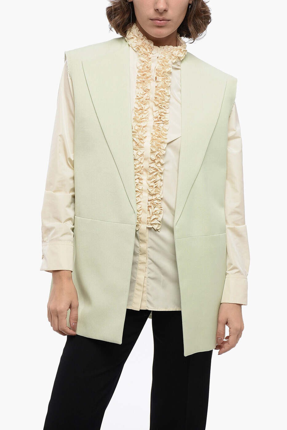 ジルサンダー JIL SANDER ウエストコート ベスト レディース グリーン Waistcoats J03BN0110 J65023 333 関税 送料無料 2026SS dk