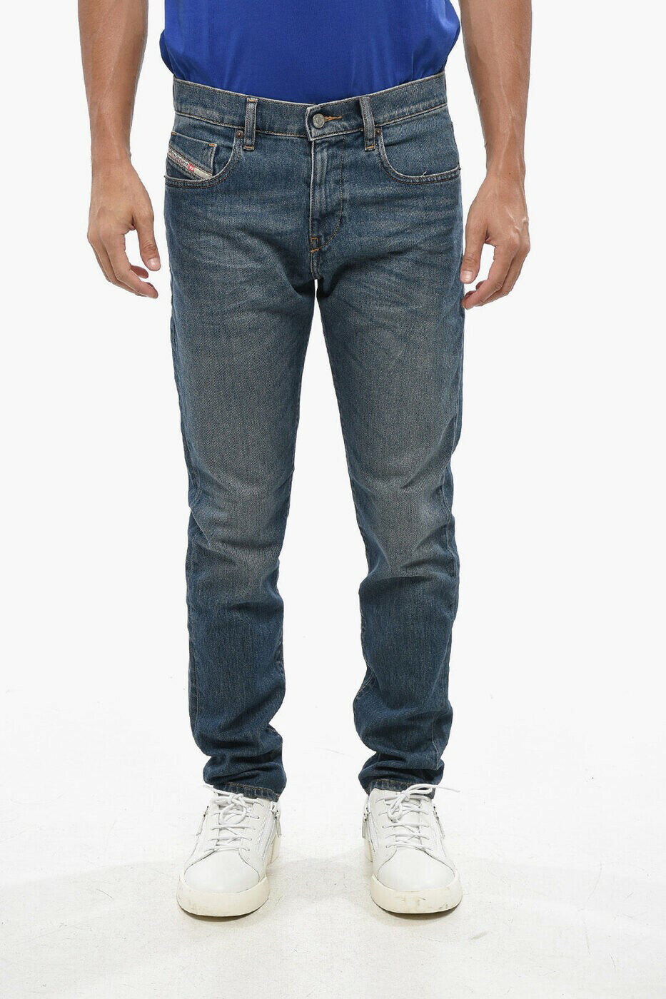 ディーゼル DIESEL レギュラーフィットジーンズ デニム メンズ ブルー Regular fit jeans A03558 09F88..
