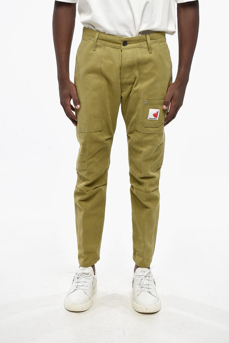 ディースクエアード DSQUARED2 パンツ メンズ グリーン Cargo trousers S74KB0304 S60326 689 関税 送..