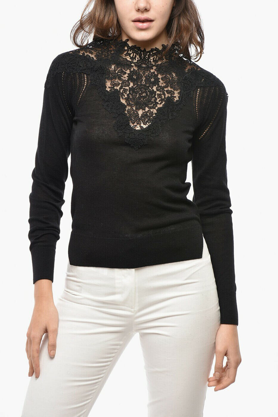 ����ޥ�� ������������� ERMANNO SCERVINO �������� �˥åȥ����� ��ǥ����� �֥�å� Knitwear D455M313APHMZ 957...