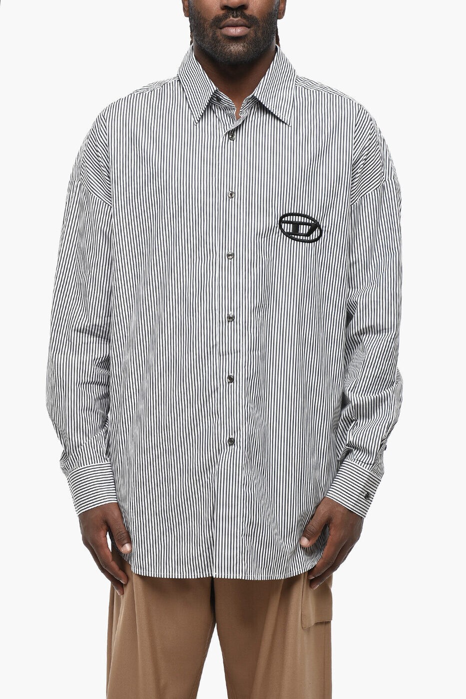 楽天BRANDSHOP・クラージュ楽天市場店ディーゼル DIESEL シャツ メンズ ブラック Casual shirts A10683 0DNAN 9XX 関税 送料無料 ラッピング無料 2025AW dk