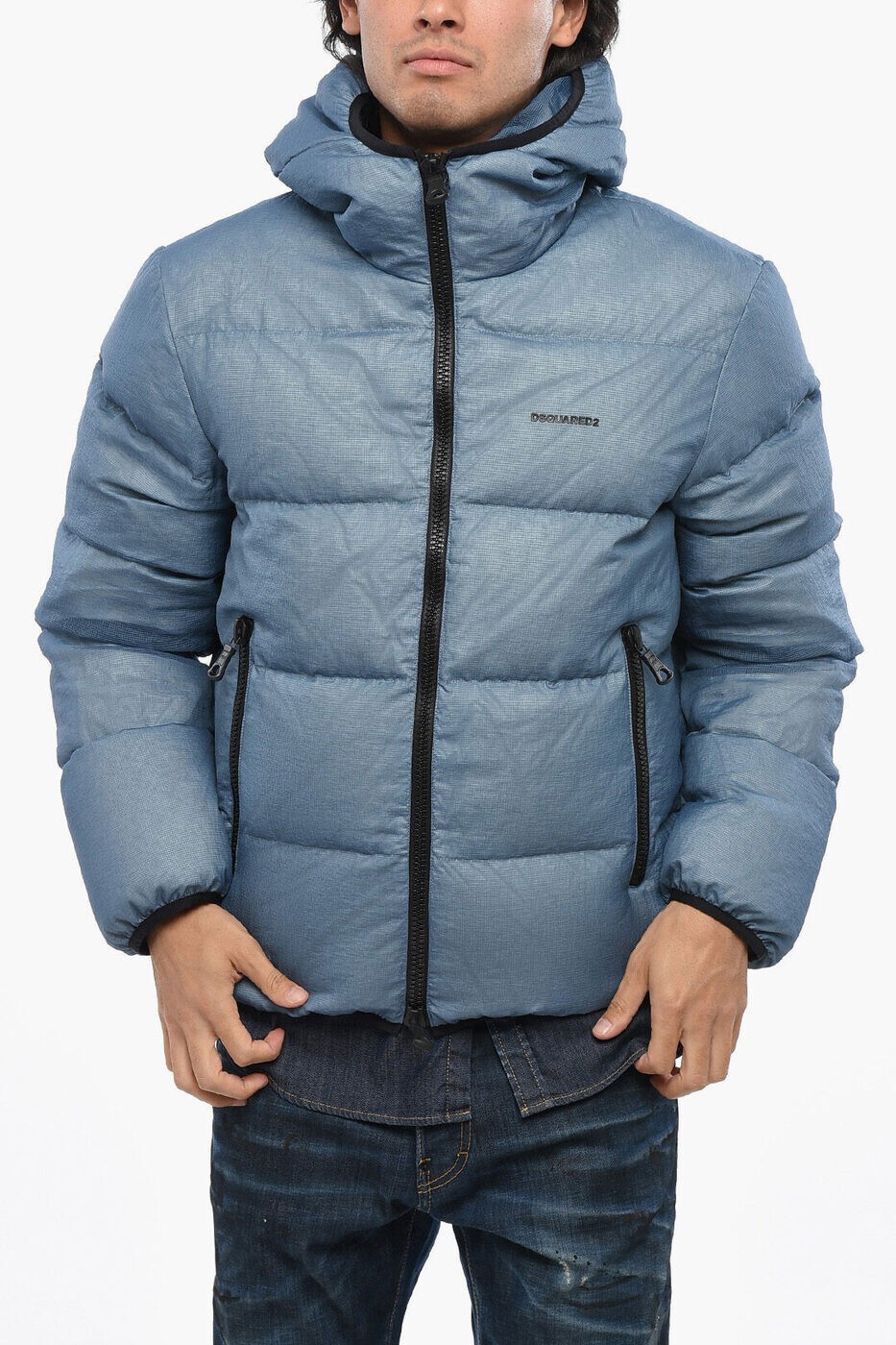 ǥ DSQUARED2 Х㥱å 㥱å  ֥롼 Biker jackets S74AM1453 S60519 477 ...