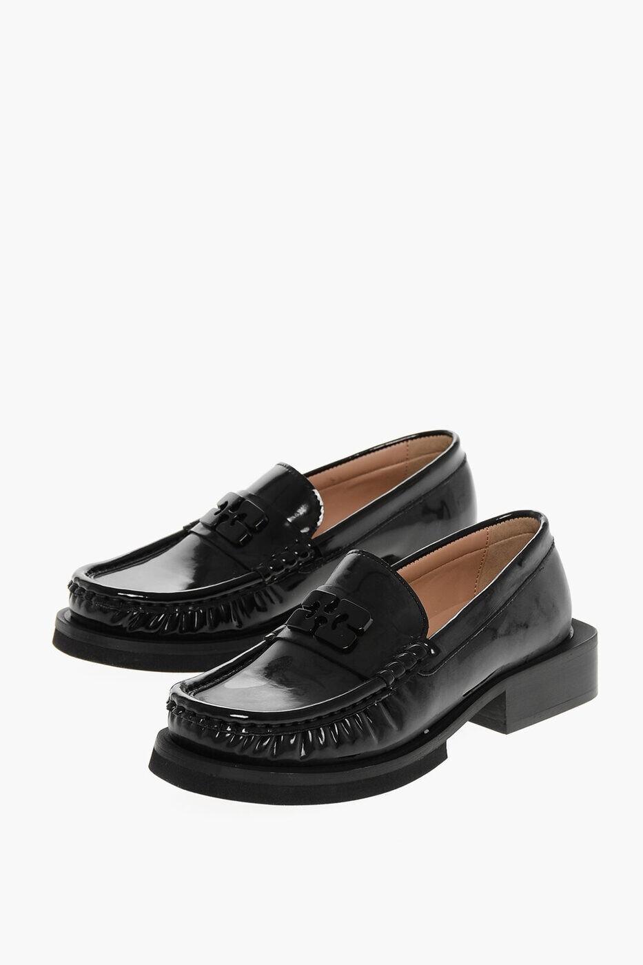 ˡ GANNI ե ǥ ֥å Loafers S2635 099  ̵ åԥ̵ 2025AW dk