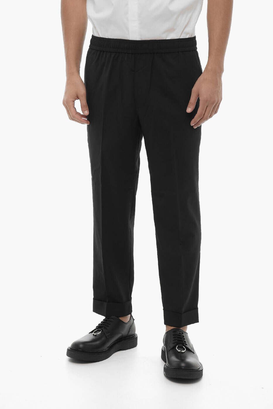 Rakuten - ニール バレット NEIL BARRETT ズボン パンツ メンズ ブラック Trousers MY30635L-Y000 001N 関税 送料無料 dk