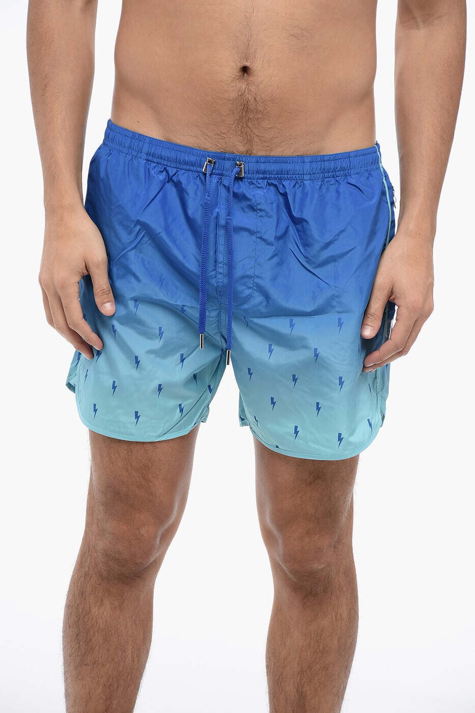 ニール バレット NEIL BARRETT 水着 スイムウェア メンズ ブルー Swimwear MY58042A-Y067 767N 関税 送料無料 dk