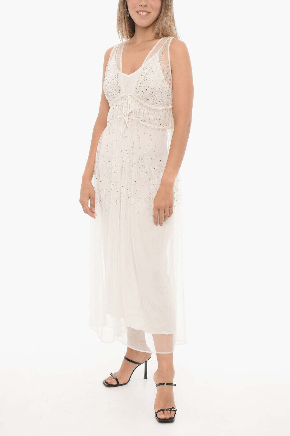 オールセインツ ALLSAINTS ワンピース ドレス レディース ベージュ Dresses ROBYN WD367Y OFF WHITE 関税 送料無料 dk