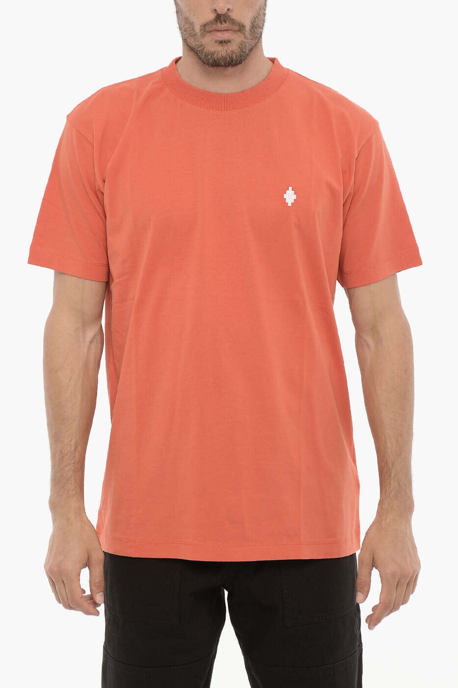 樂天商城 - マルセロ バーロン MARCELO BURLON Tシャツ メンズ オレンジ T-shirts CMAA018F23JER0052001 関税 送料無料 dk