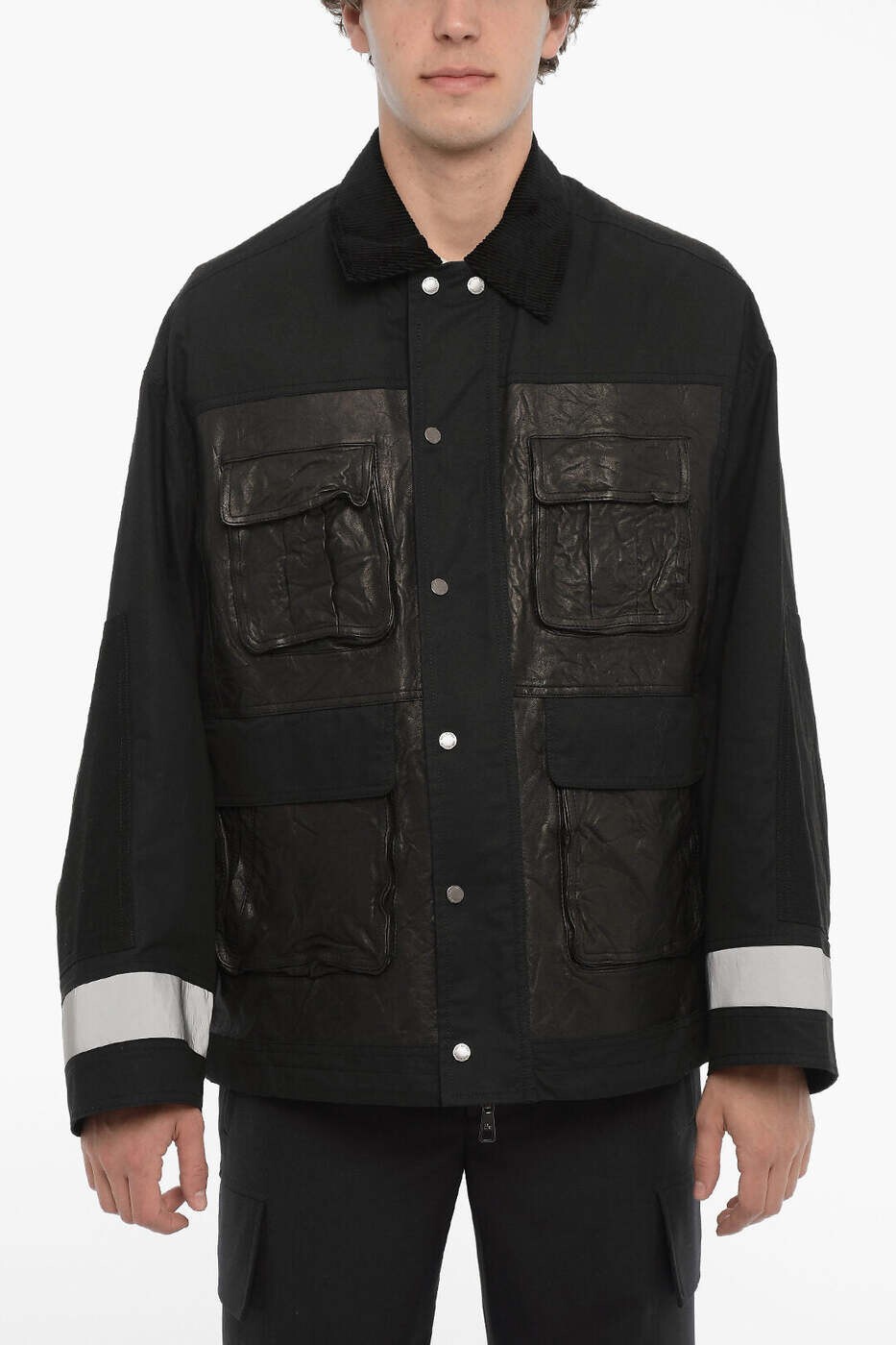 Leather - ニール バレット NEIL BARRETT ジャケット メンズ ブラック Jackets NBV1SP076C V017C 409 関税 送料無料 dk
