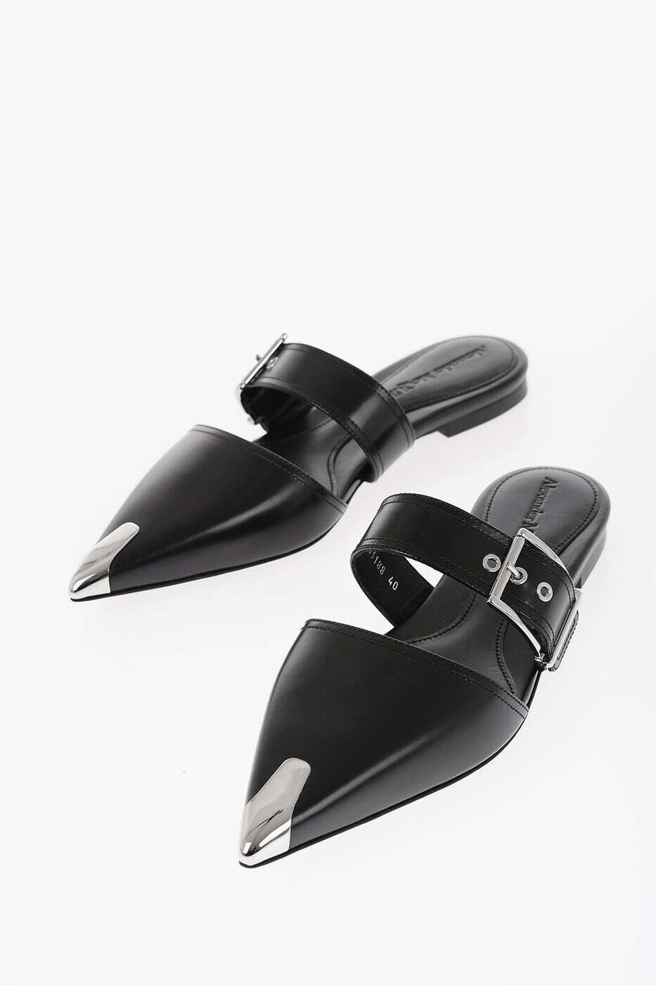 Rakuten - アレキサンダー マックイーン ALEXANDER MCQUEEN フラットシューズ フラットシューズ レディース ブラック Flat Shoes 733188WHSWD 1081 関税 送料無料 dk