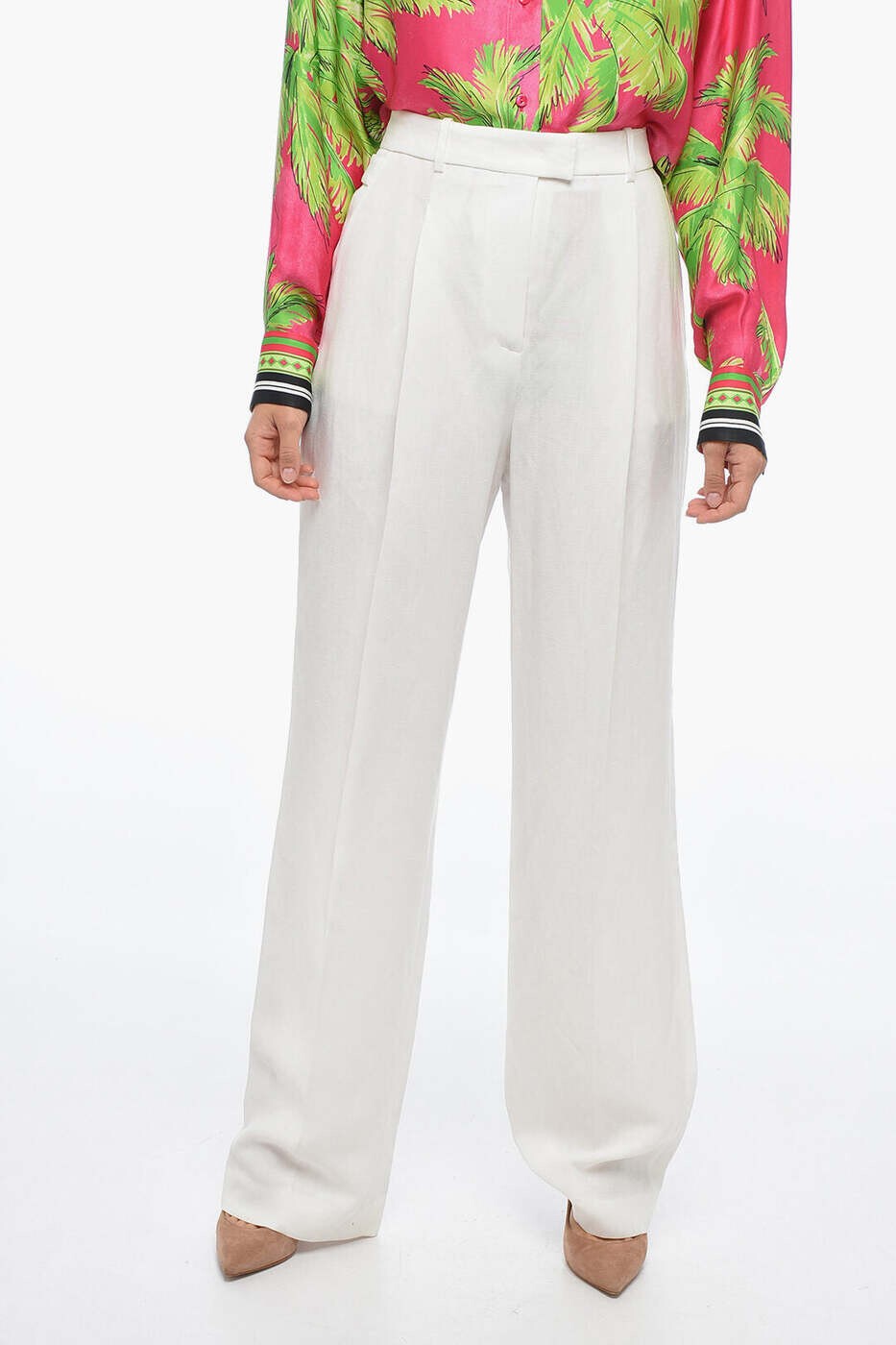 ファビアナ フィリッピ FABIANA FILIPPI ズボン パンツ レディース ホワイト Trousers PAD272W400/D399 25 関税 送料無料 dk