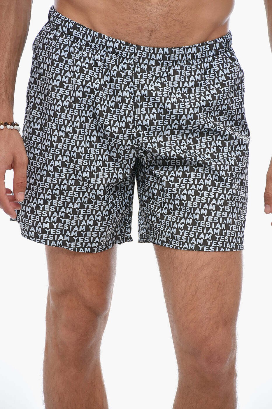 イエスアイアム YES I AM 海水パンツ スイムウェア メンズ ブラック Swim shorts ...