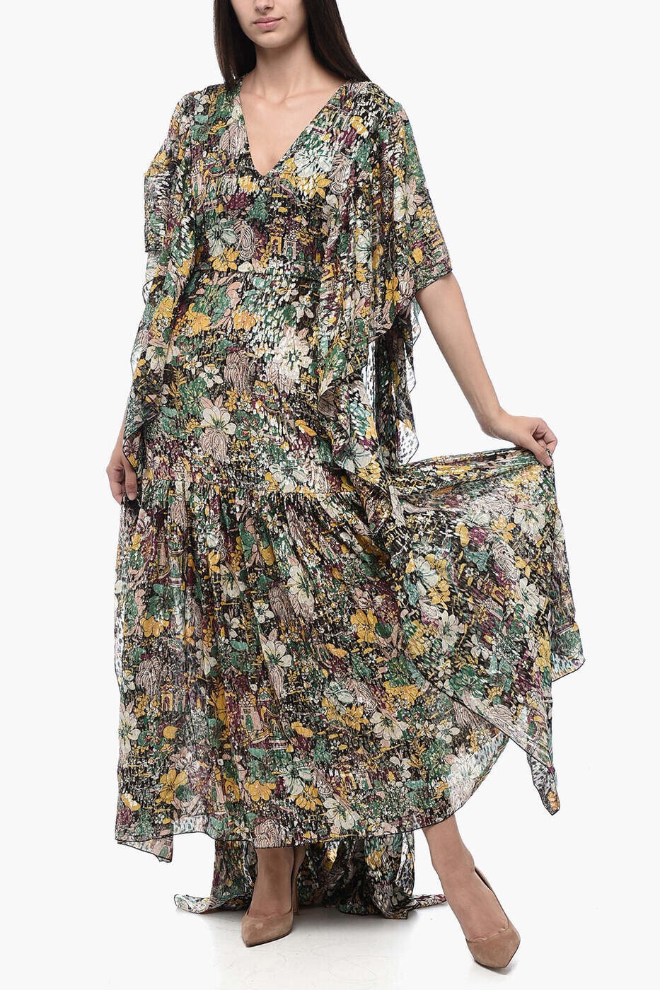 ラダブルジェイ LA DOUBLE J ロングドレス ドレス レディース マルチカラー Long d ...