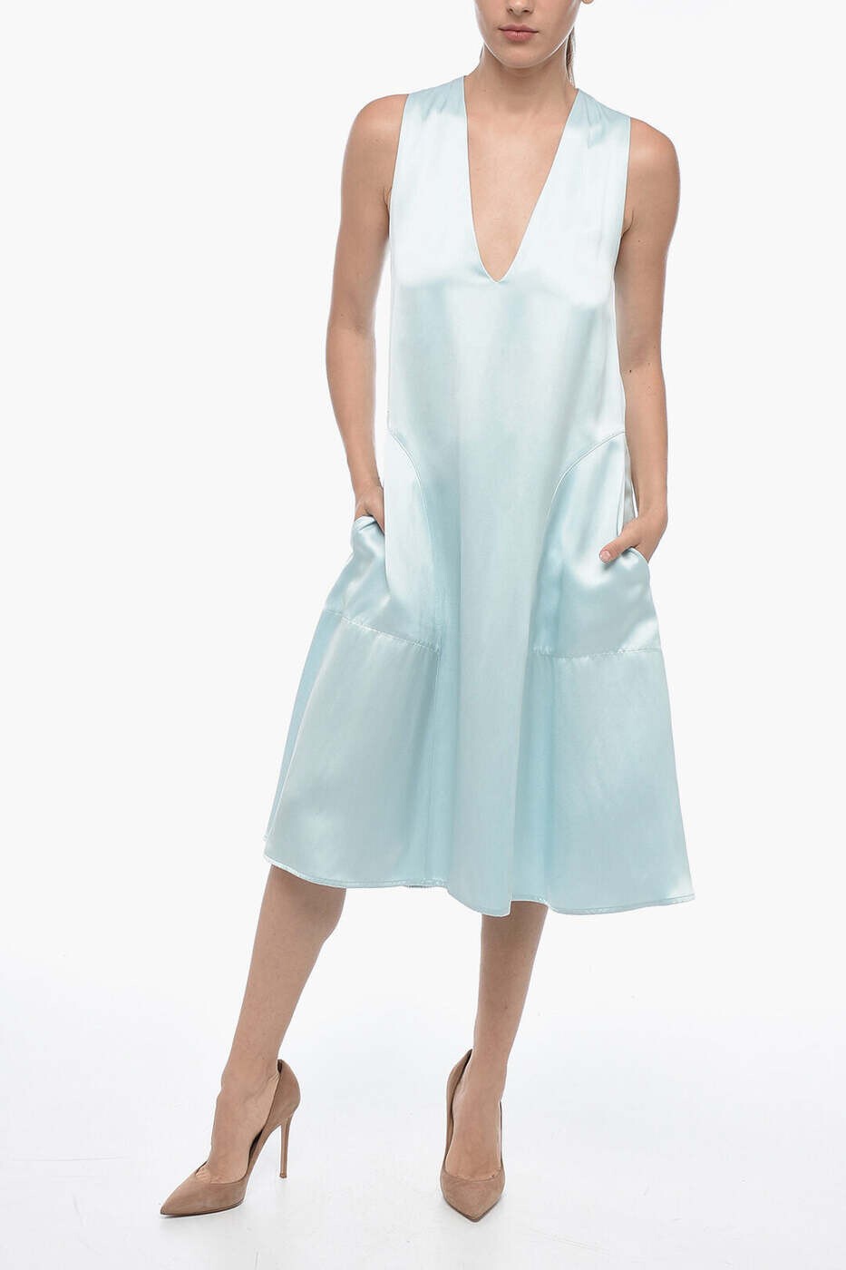 サスファイ SA SU PHI ロングドレス ドレス レディース ブルー Long dresses  ...