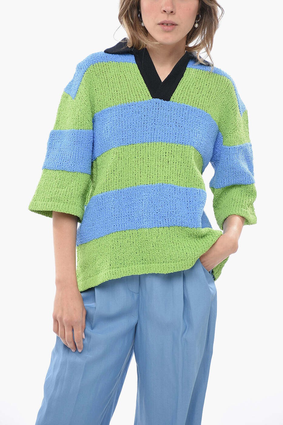 樂天商城 - スンネイ SUNNEI セーター ニットウェア レディース ブルー Knitwear MRTWMKNW017KNT023 7713 関税 送料無料 dk