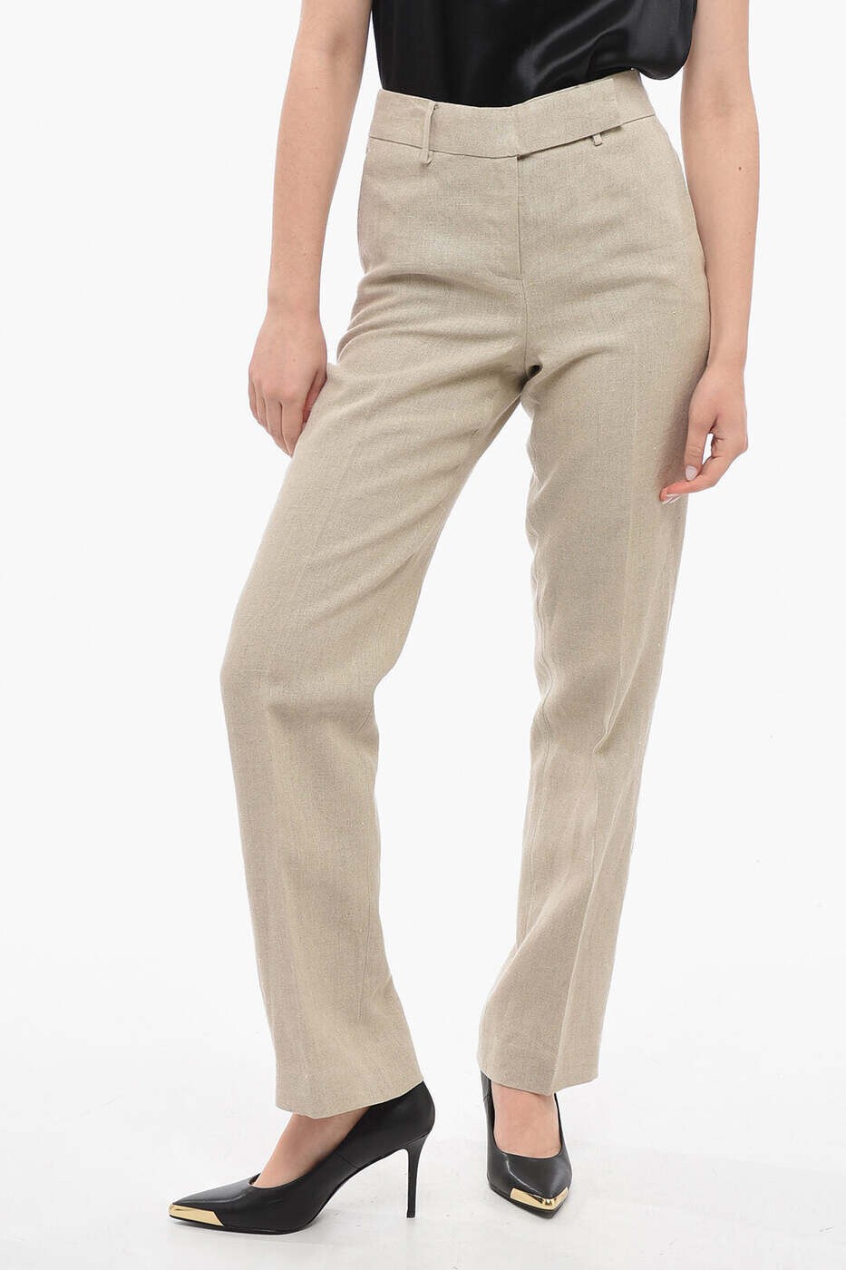 Rakuten - マイケルコース MICHAEL KORS ズボン パンツ レディース ベージュ Trousers MS23015 関税 送料無料 dk