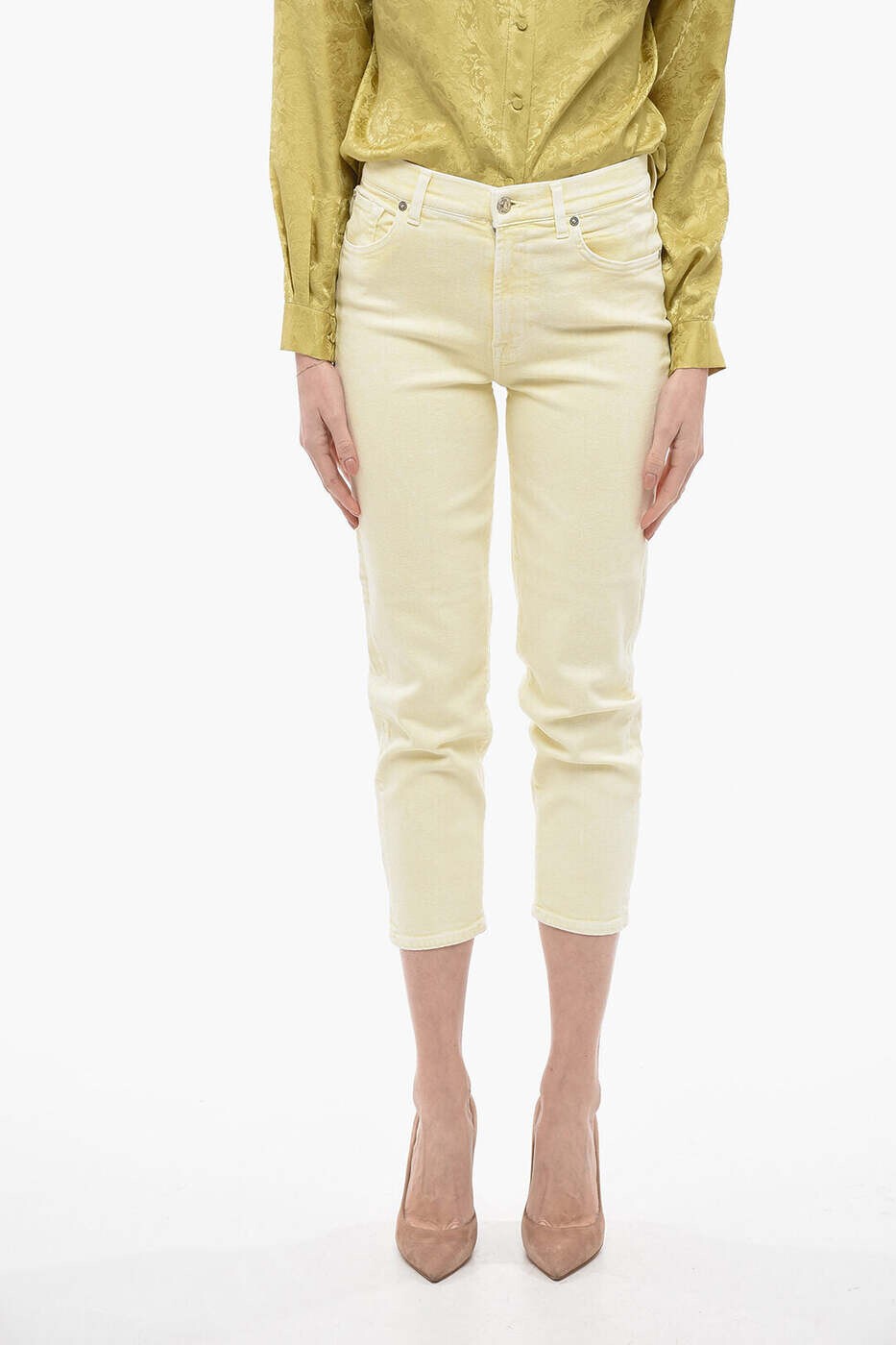 Rakuten - セブンフォーオールマンカインド 7 FOR ALL MANKIND ズボン パンツ レディース イエロー Trousers JSA7C140DA 関税 送料無料 dk