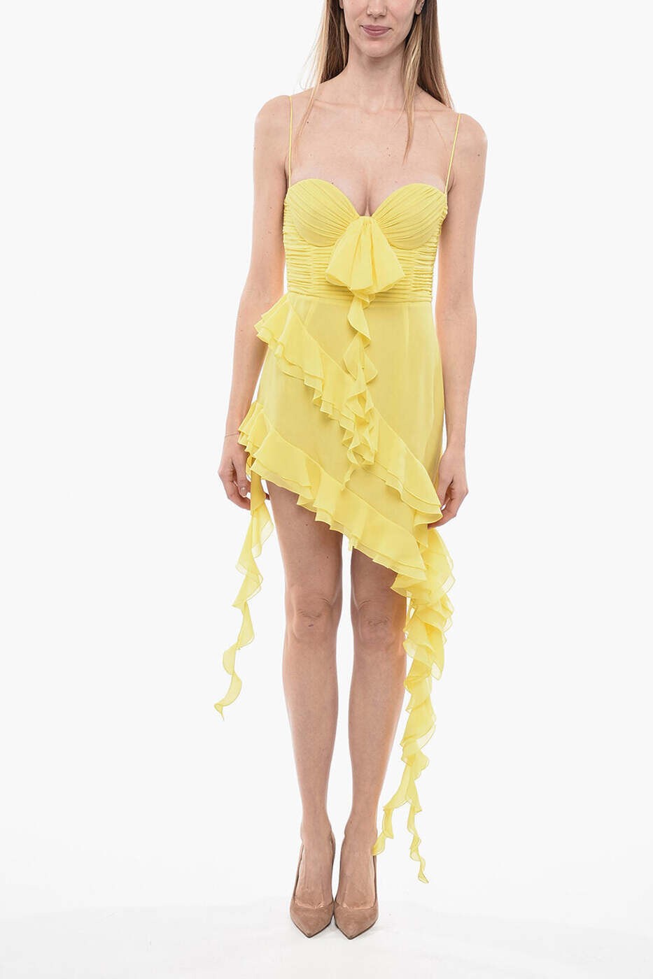 アレッサンドラ リッチ ALESSANDRA RICH ワンピース ドレス レディース イエロー Dresses FAB3145F28906869 関税 送料無料 dk