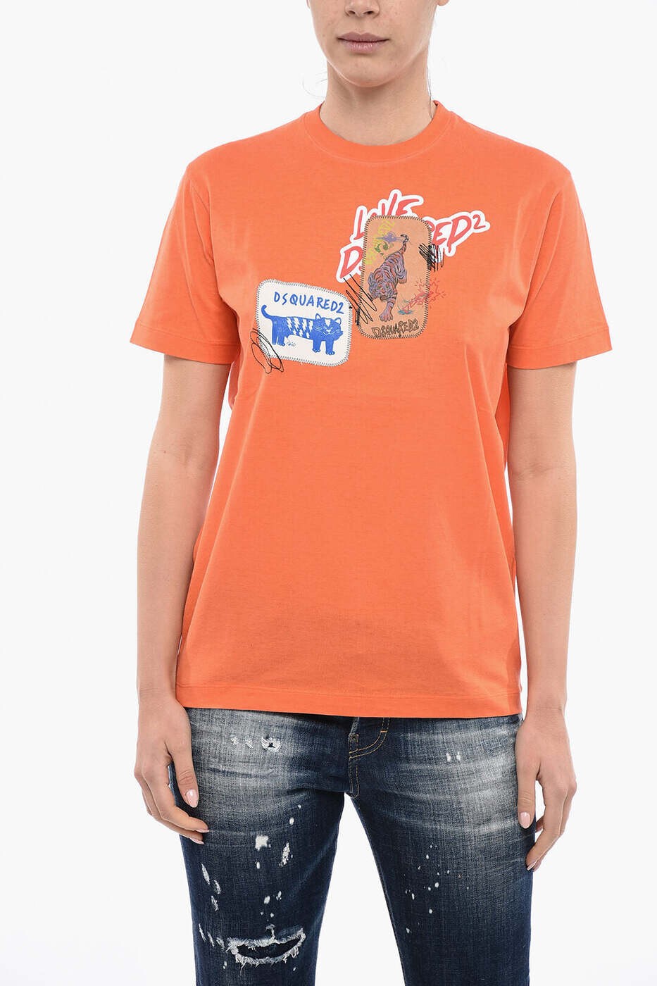 樂天商城 - ディースクエアード DSQUARED2 ポロシャツ Tシャツ レディース オレンジ T-shirts and polo shirts S75GD0236 S22427 184 関税 送料無料 dk