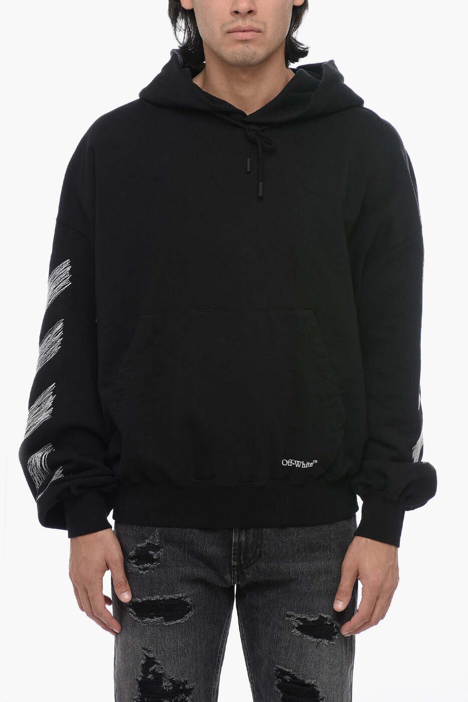樂天商城 - オフホワイト OFF WHITE スウェットシャツ トレーナー メンズ ブラック Sweatshirts OMBB110S23FLE0051001 関税 送料無料 dk