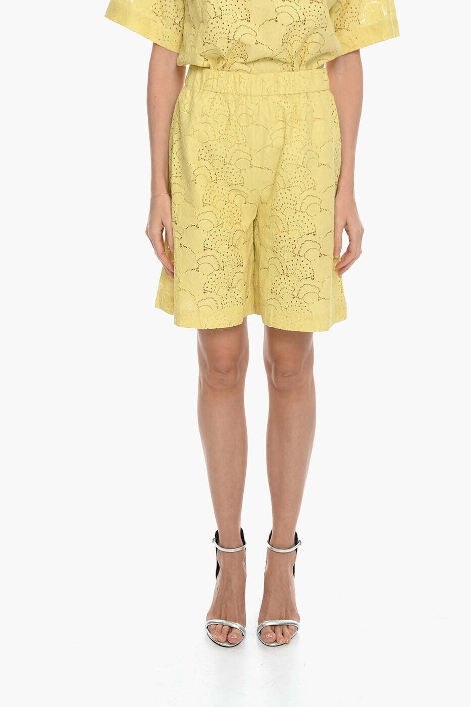 サムソ サムソ SAMSOE&SAMSOE デニムショーツ ショーツ レディース イエロー Denim shorts F22200157 0 GOLDEN MIST 関税 送料無料 dk