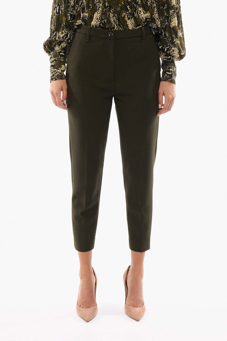 八分褲 - ナインインザモーニング NINE IN THE MORNING ズボン パンツ レディース グリーン Trousers MT63H19OLI 関税 送料無料 dk