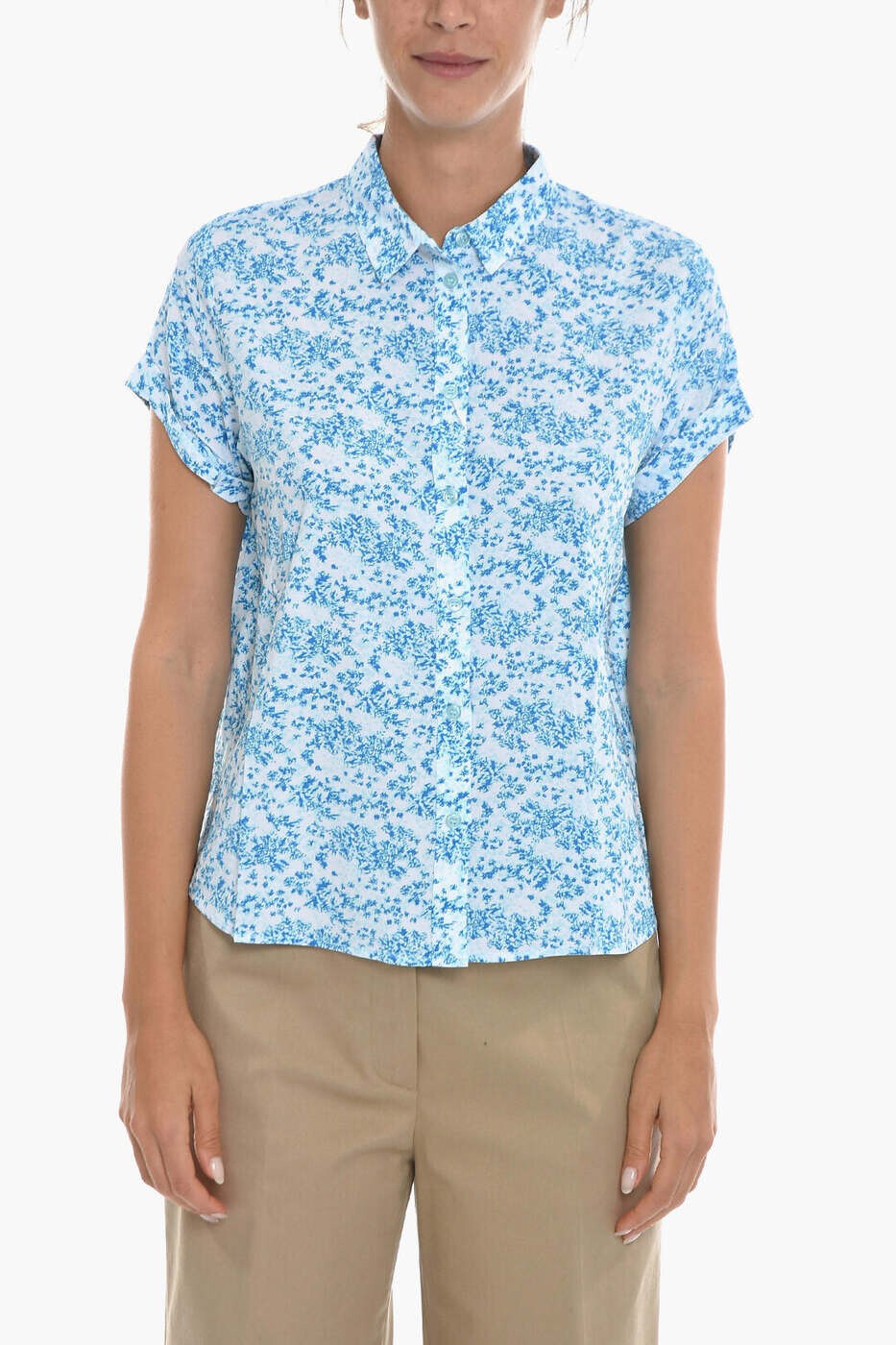 サムソ サムソ SAMSOE&SAMSOE シャツ レディース ホワイト Shirts F19223315 0 IBIZA SEAWEED 関税 送料無料 dk