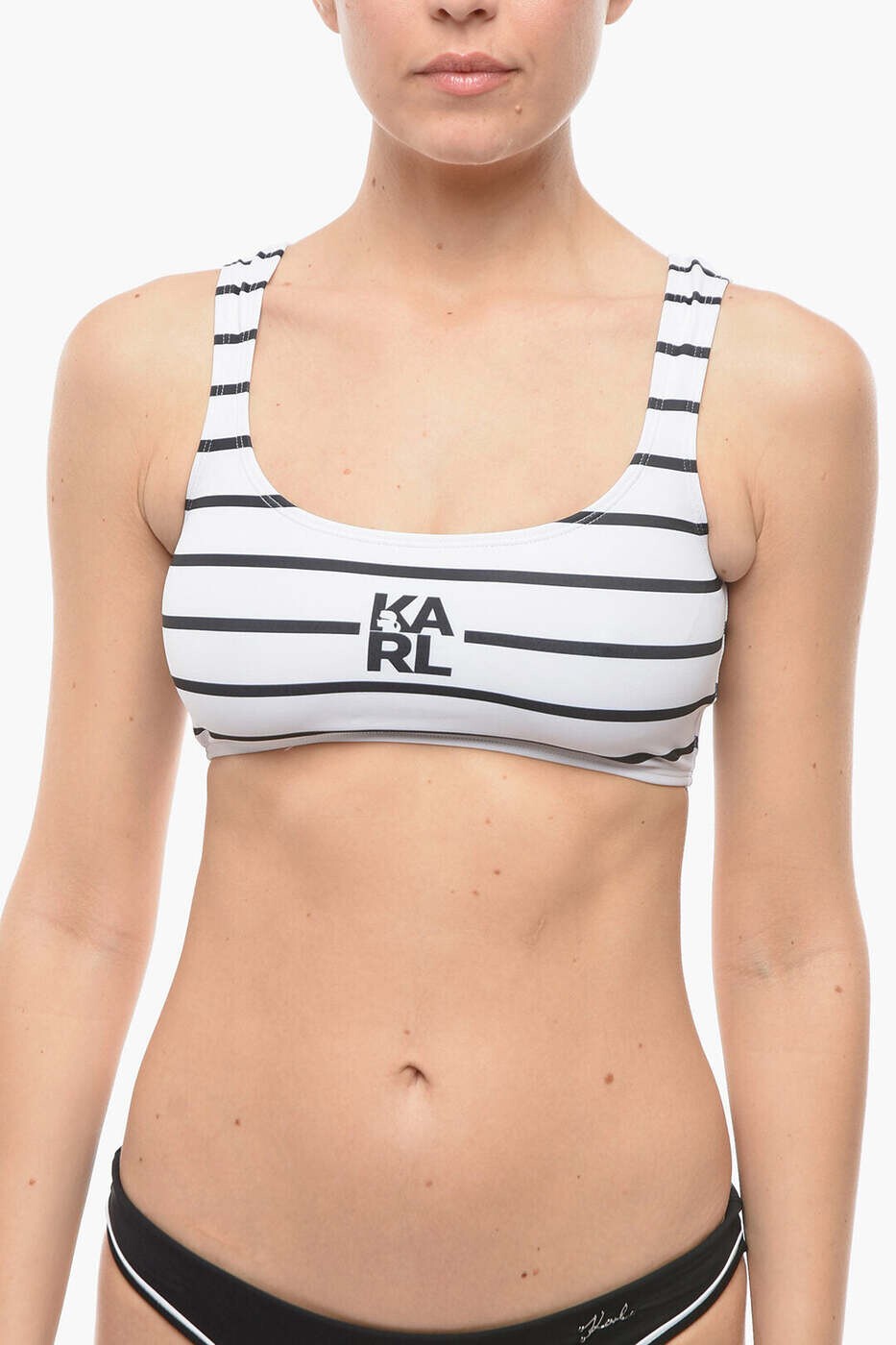 カール ラガーフェルド KARL LAGERFELD ビキニ スイムウェア レディース ブラック Bikinis KL22WTP16 WHITE 関税 送料無料 2026SS dk