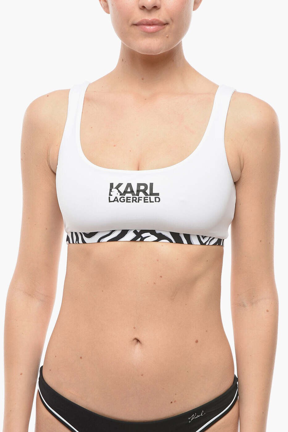 カール ラガーフェルド KARL LAGERFELD ビキニ スイムウェア レディース ブラック Bikinis KL22WTP24 WHITE 関税 送料無料 2026SS dk