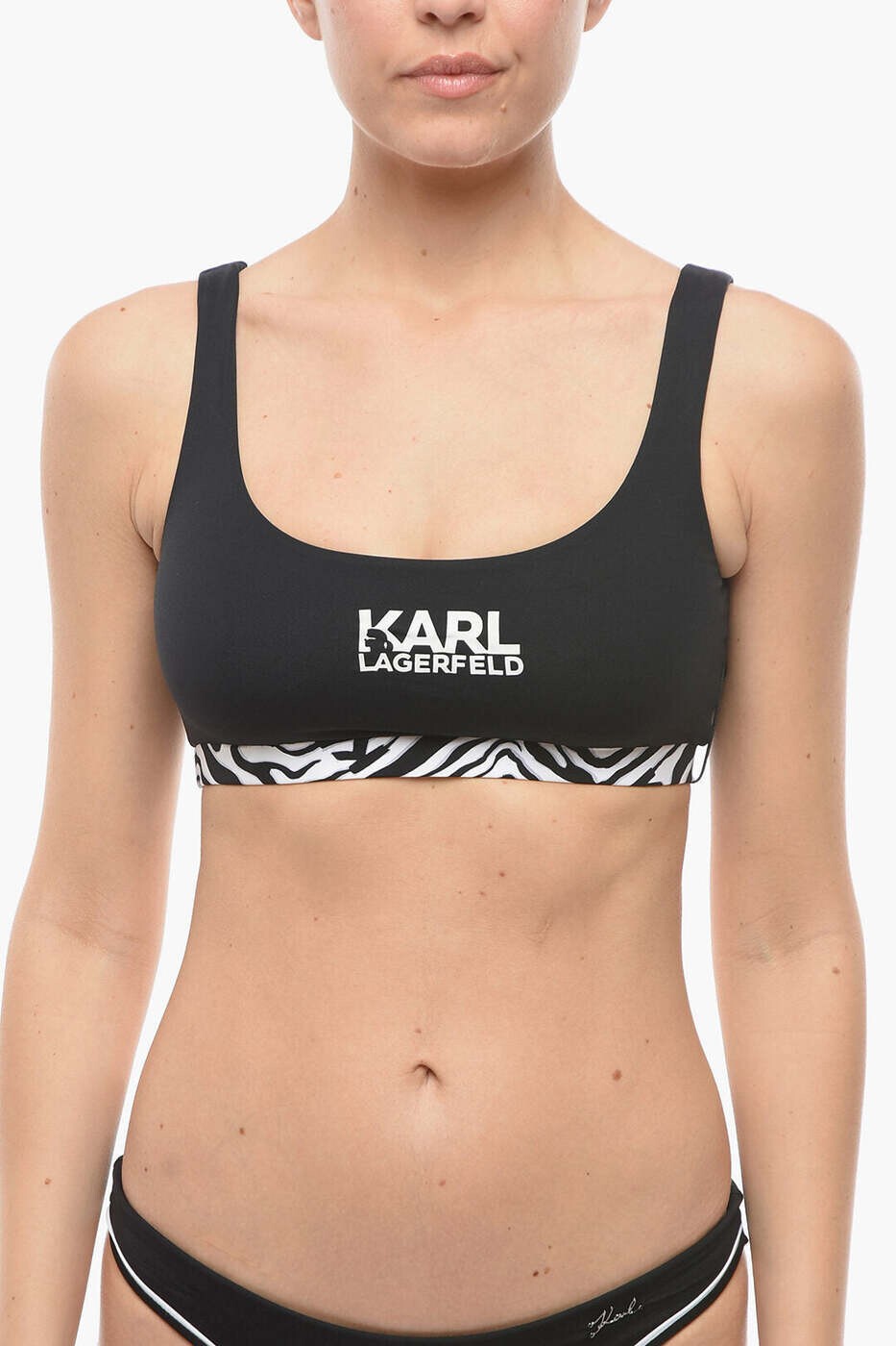 カール ラガーフェルド KARL LAGERFELD ビキニ スイムウェア レディース ホワイト Bikinis KL22WTP24 BLACK 関税 送料無料 2026SS dk