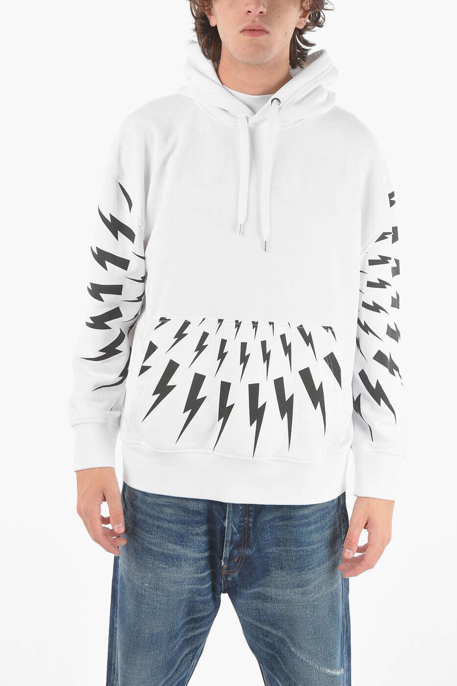 ニール バレット NEIL BARRETT スウェットシャツ トレーナー メンズ ブラック Sweatshirts BJS006S R523S 526 関税 送料無料 dk