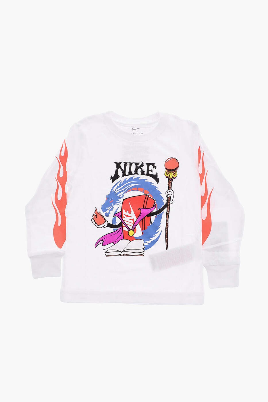 樂天商城 - ナイキ NIKE KIDS ロングスリーブTシャツ Tシャツ ボーイズ ホワイト Long sleeve t-shirts 86K092-001 関税 送料無料 dk